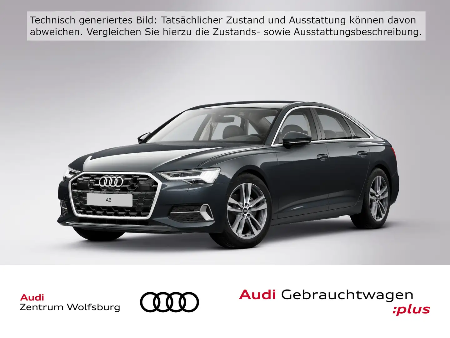 Audi A6 40 TDI quattro S-tronic advanced Matrix/AHK/N Grau - 1