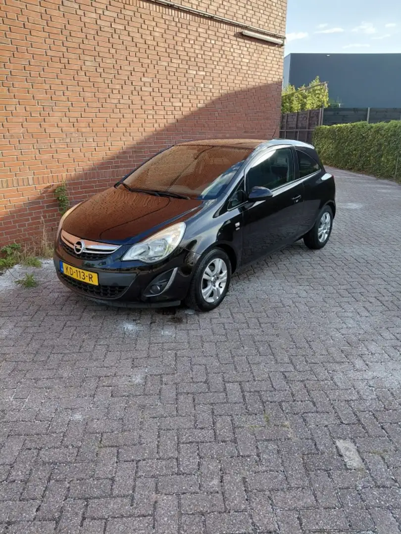 Opel Corsa 1.2-16V Edition Zwart - 1