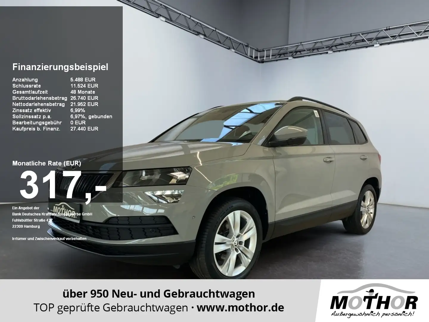Skoda Karoq Style 2.0 TDI 4x4 DSG Frontscheibe heizbar Gris - 1