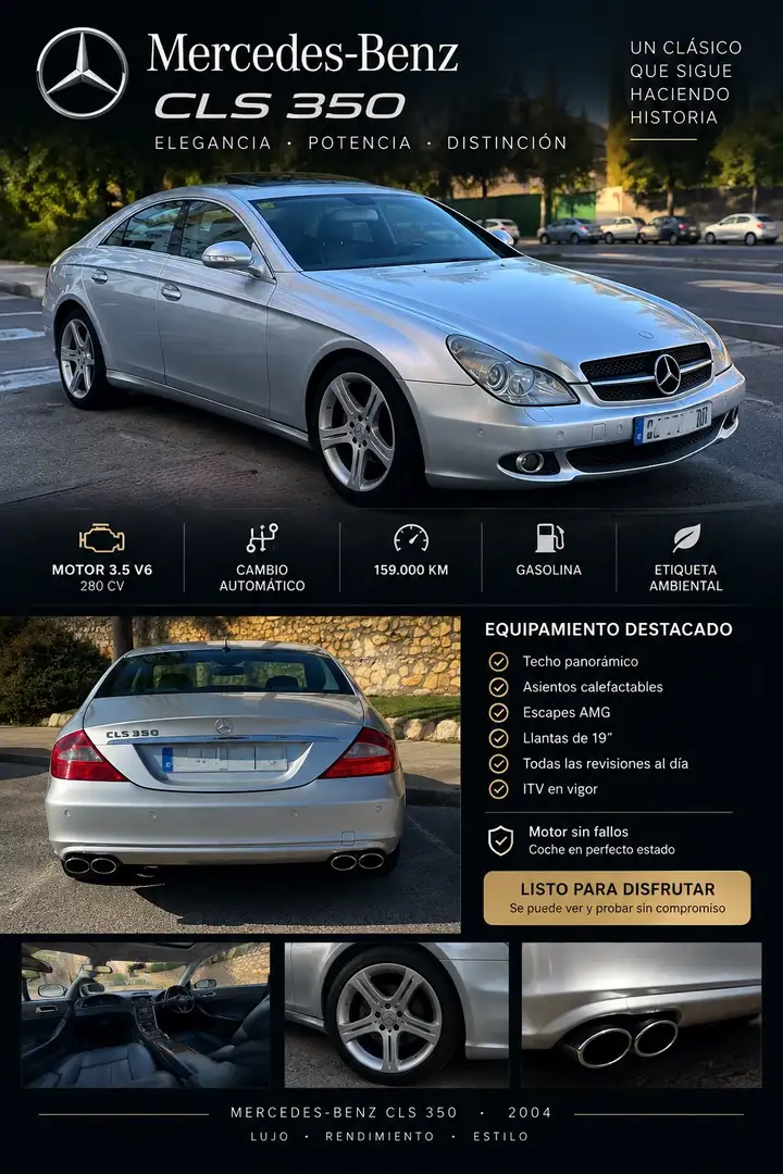 Mercedes-Benz CLS 350 Aut. Plateado - 1