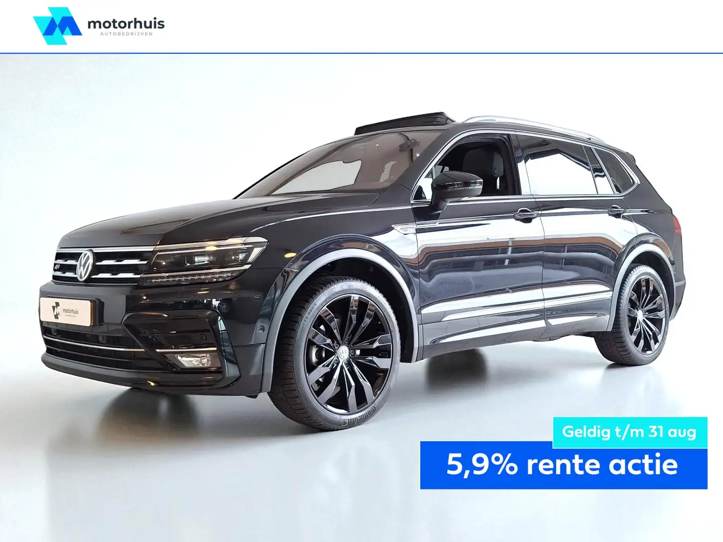 Volkswagen Tiguan Allspace 1.5 TSI 150PK 2X R-LINE AUTOMAAT 7 ZITS PANO VIRTU Zwart - 1