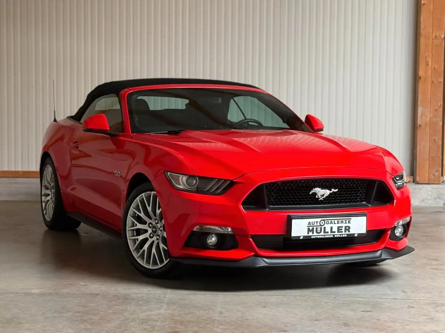 Ford Mustang GT Cabrio Automatik °DE-Modell°CARPLAY° Rojo - 1