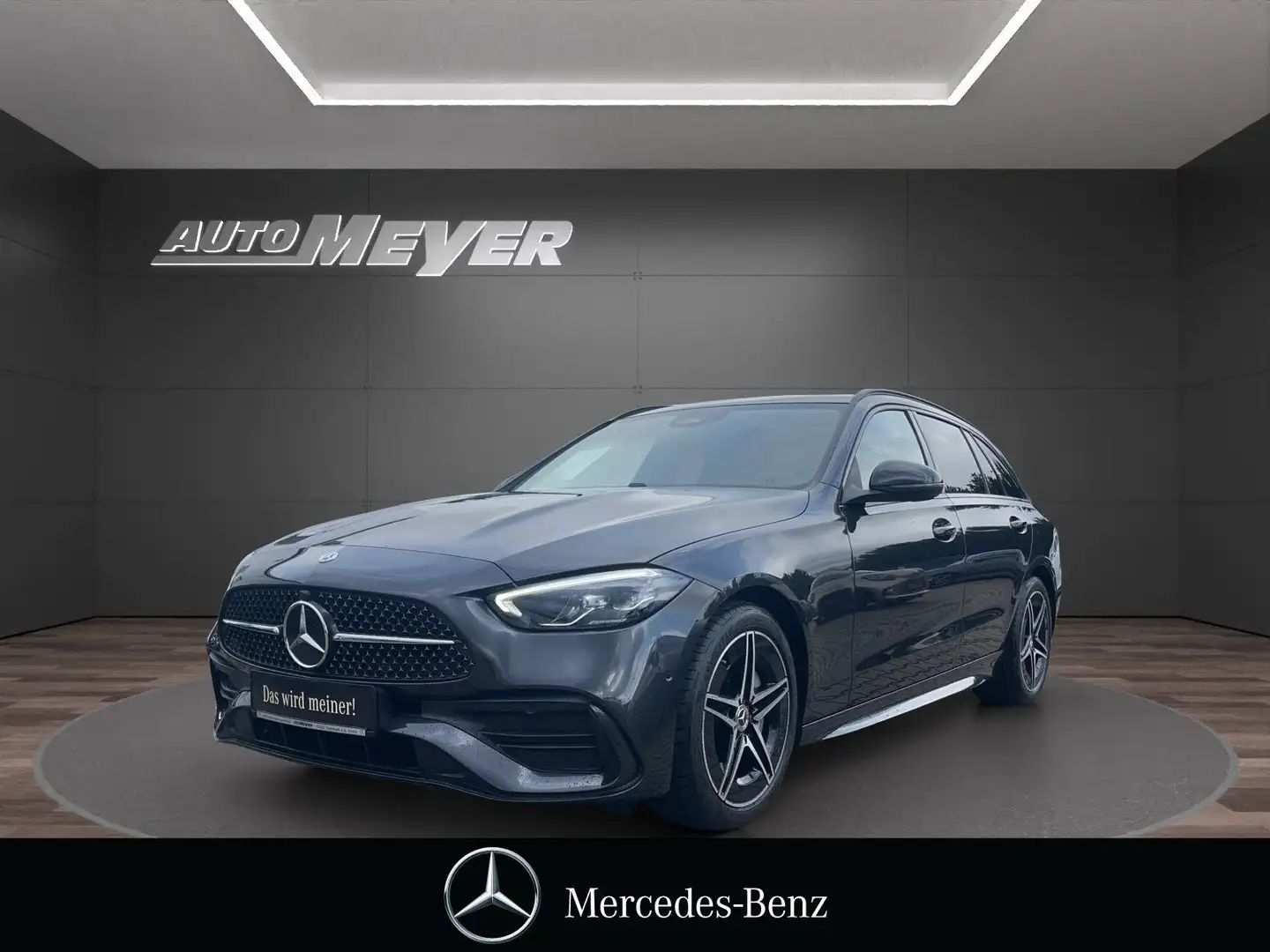Mercedes-Benz C 200 T AMG ADV+NIGHT+AHK+PANO+KAMERA+MEMORY+LED Grigio - 1