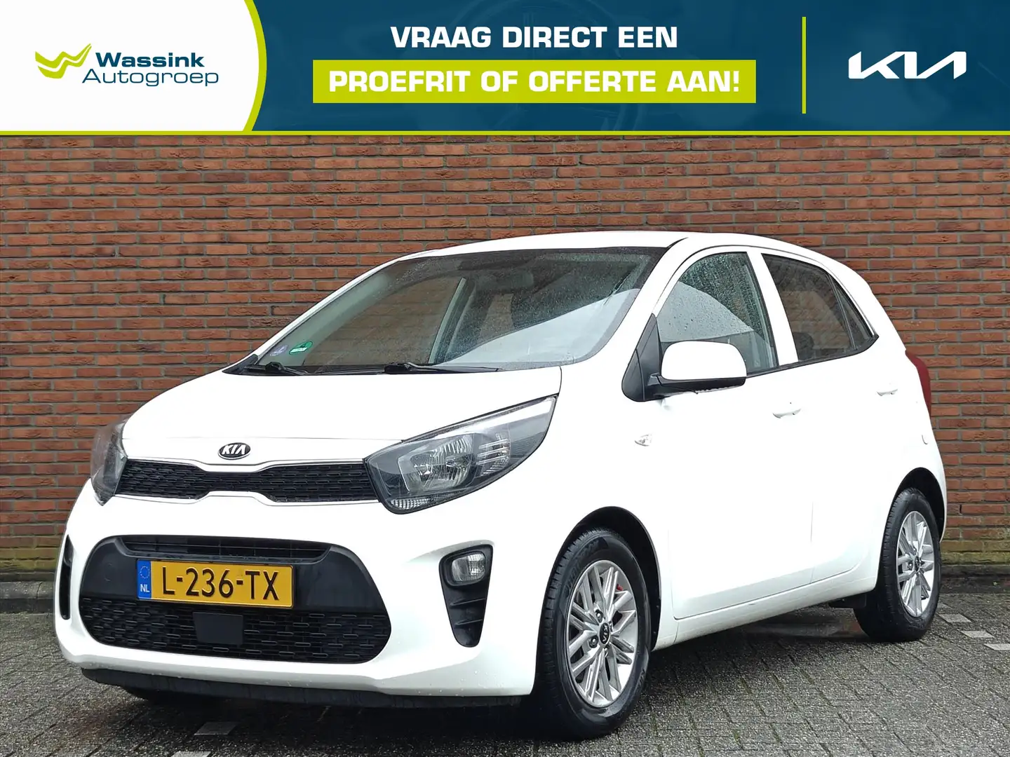 Kia Picanto 1.0 MPi 67pk 4-zits DynamicLine | Navi by App | Ai Blanc - 1