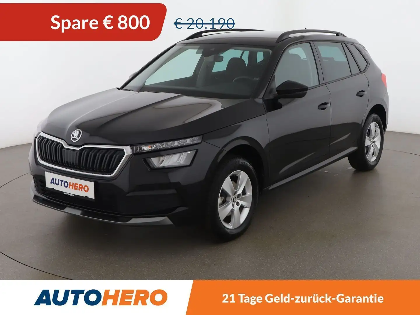 Skoda Kamiq 1.0 TSI Ambition *SPUR*TEMPO*AHK*BT*SHZ* Schwarz - 1