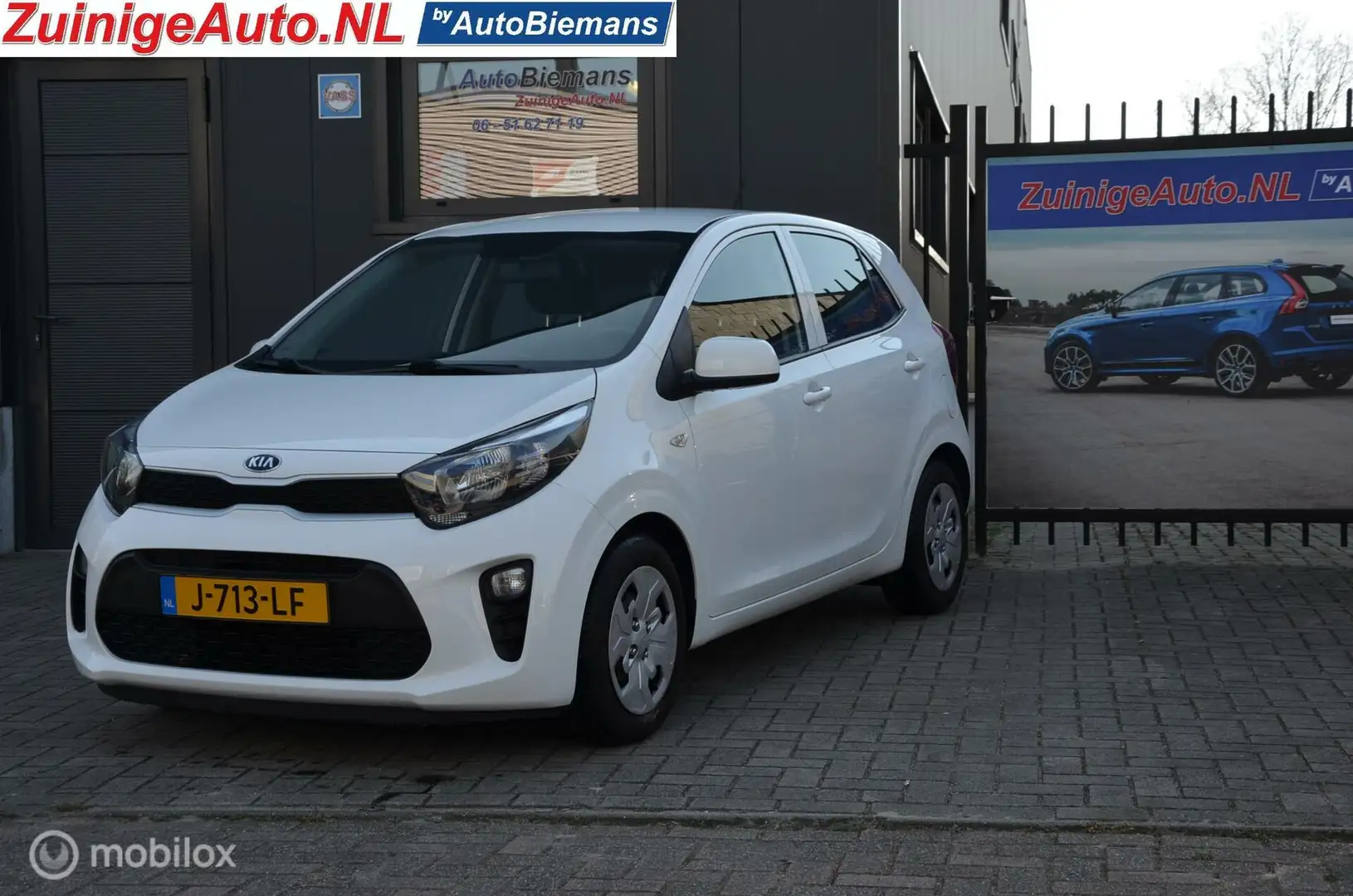 Kia Picanto 1.0i ComfortPlusLine Zeer Mooi AC Cruise controle Wit - 1