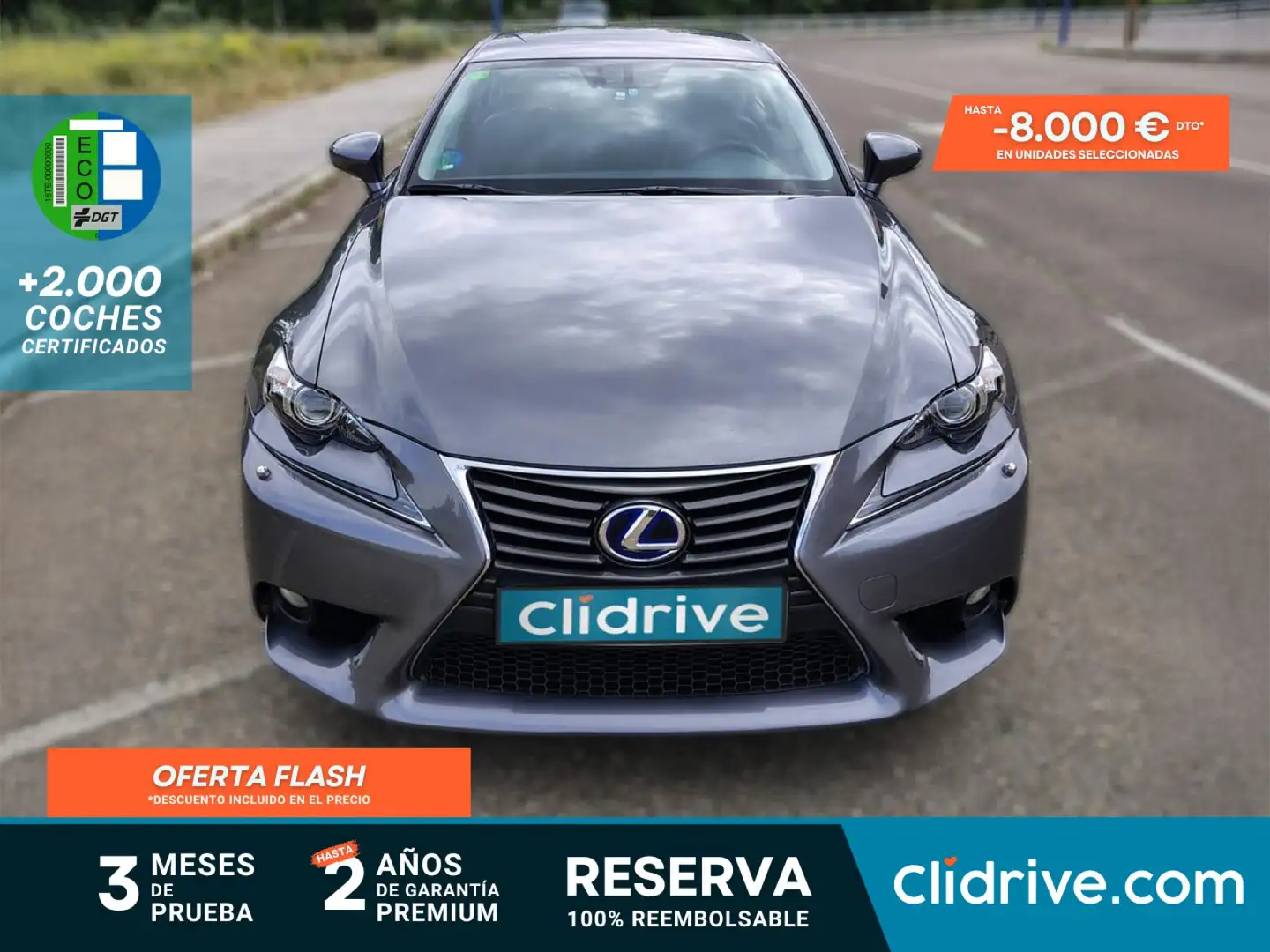 Lexus IS 300 300h Hybrid Plus (Ébano Gris) Gris - 1