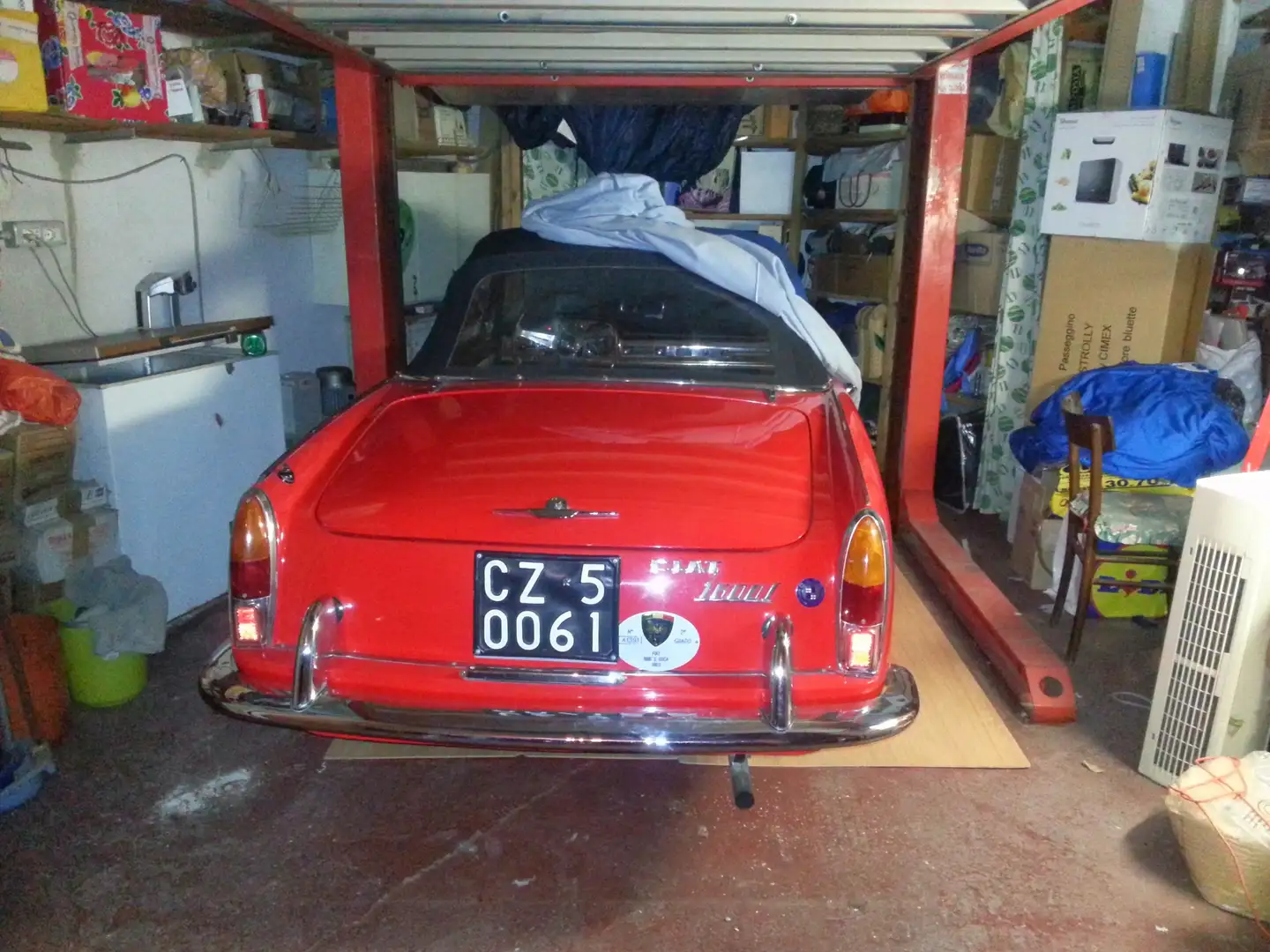 Fiat 124 Spider 1600s cabriolet osca Piros - 2