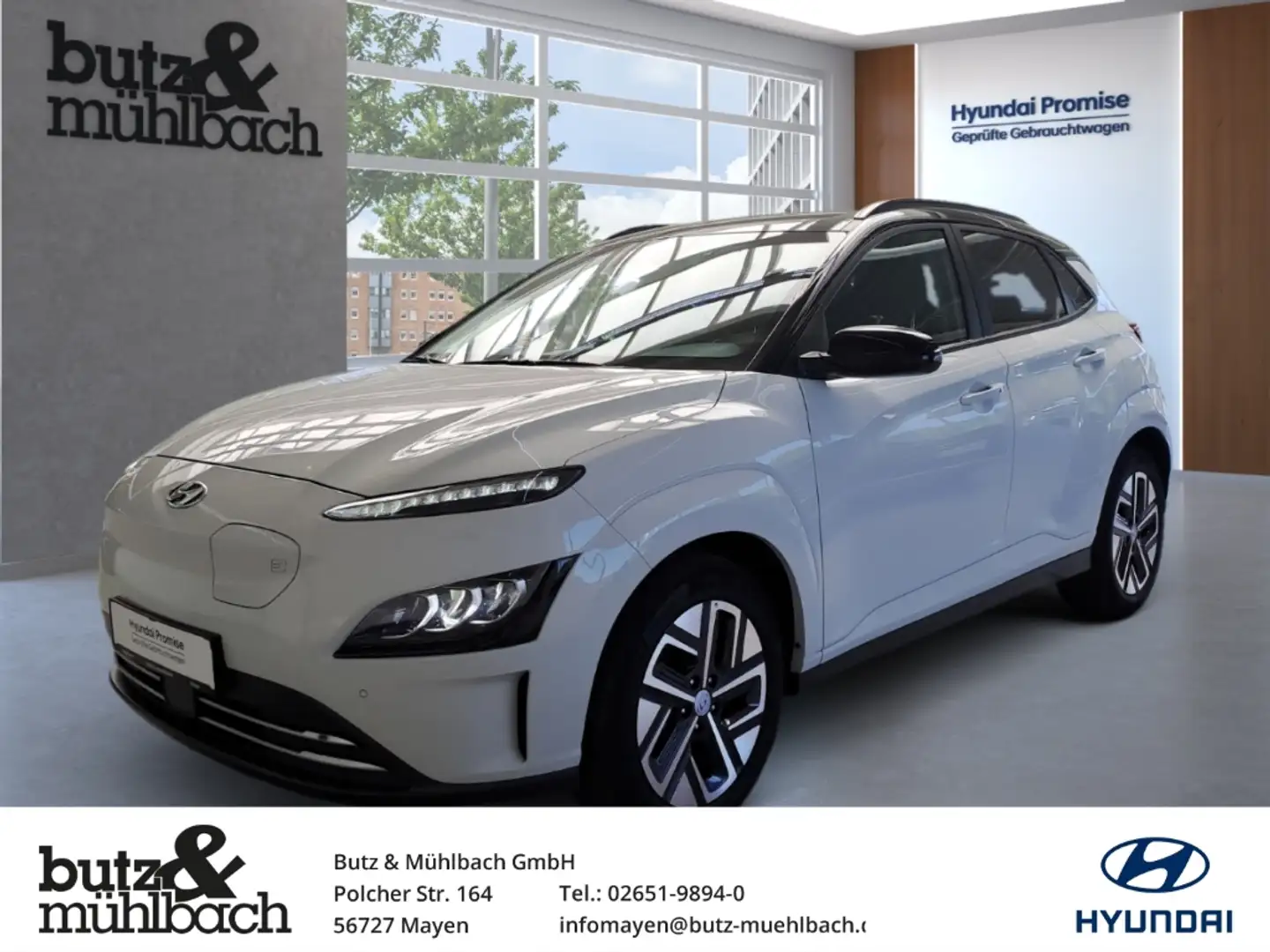 Hyundai KONA Trend Elektro 2WD 64kWh -MAYEN Weiß - 1