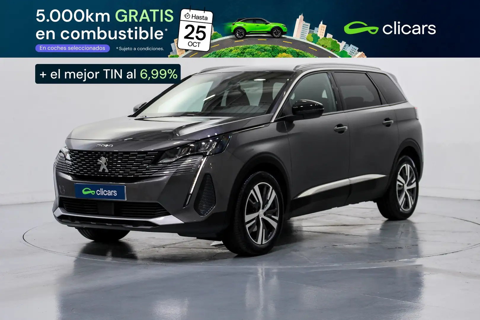 Peugeot 5008 1.2 PureTech S&S Allure Pack 130 Gris - 2