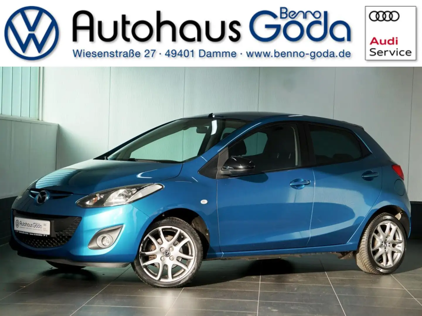Mazda 2 Kenko 1.3 5-Gang Bluetooth Navi Klima Blau - 1