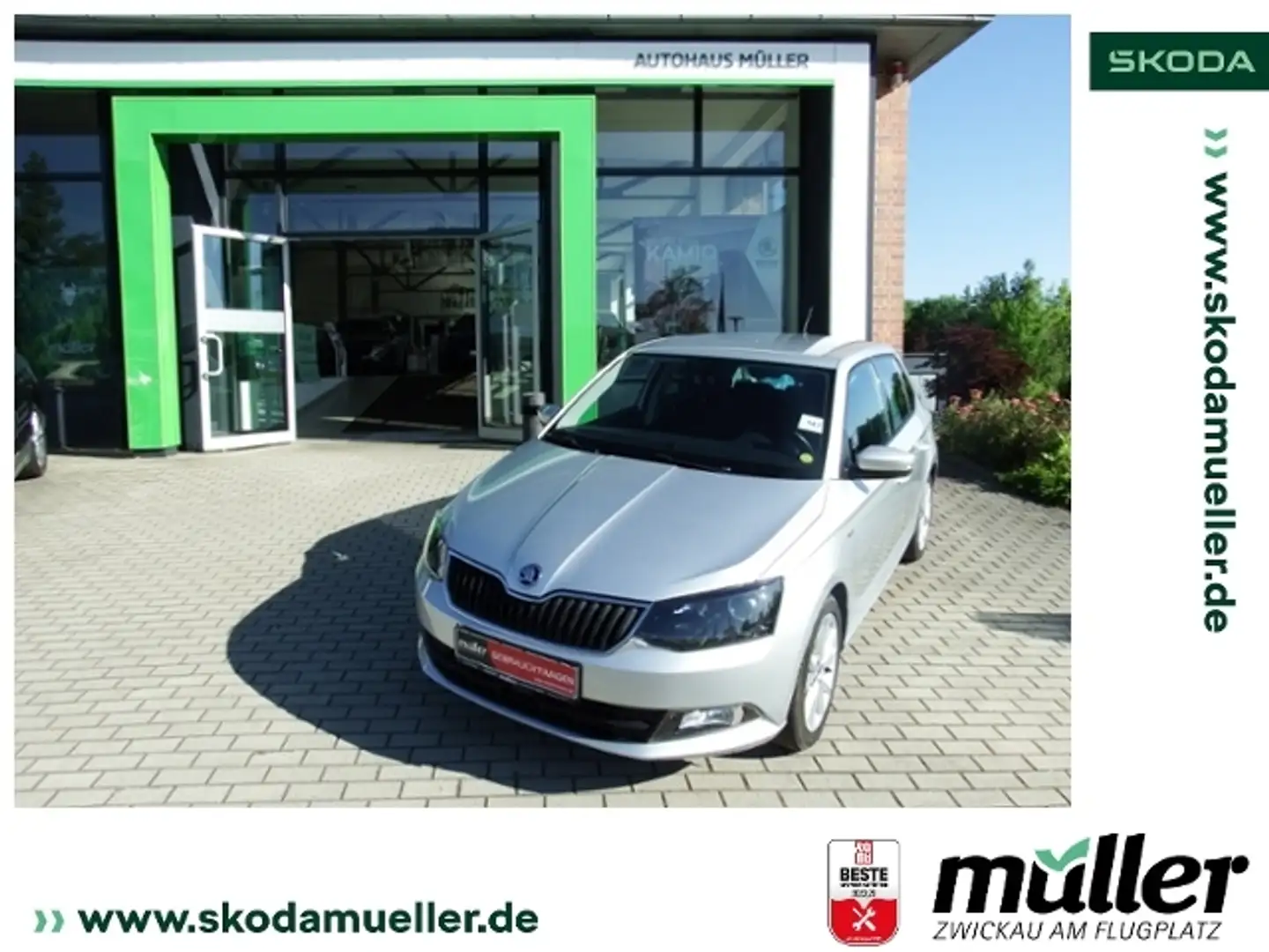 Skoda Fabia Drive 1.2TSI 81KW DSG RFK PDC  AHK Zilver - 1