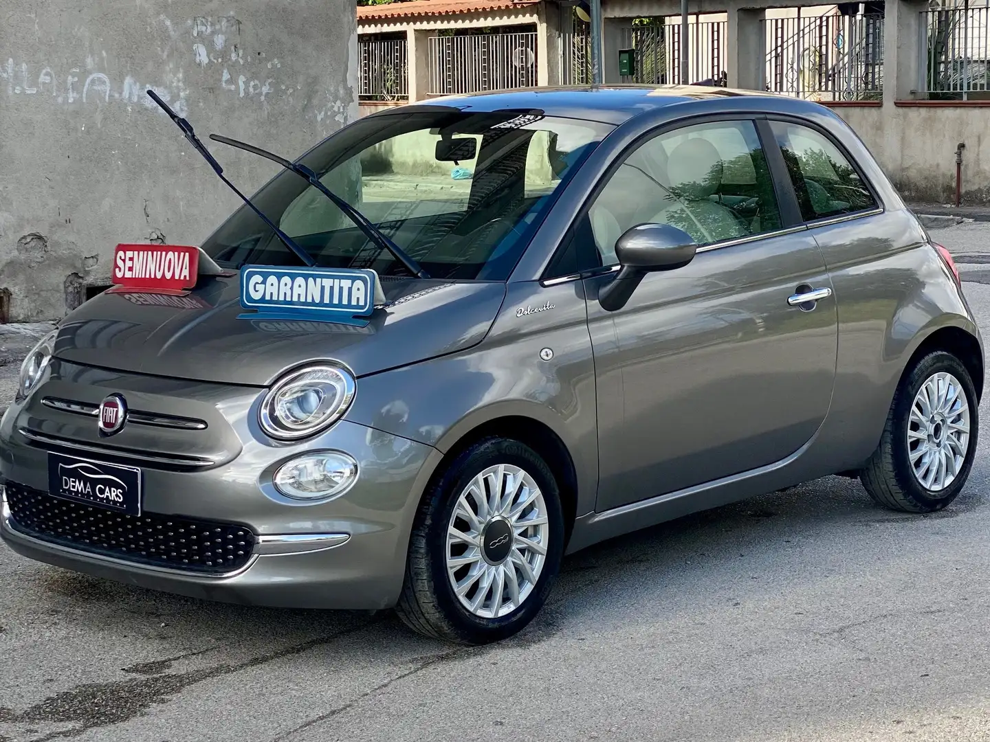 Fiat 500 500 Dolcevita PELLE Gris - 1