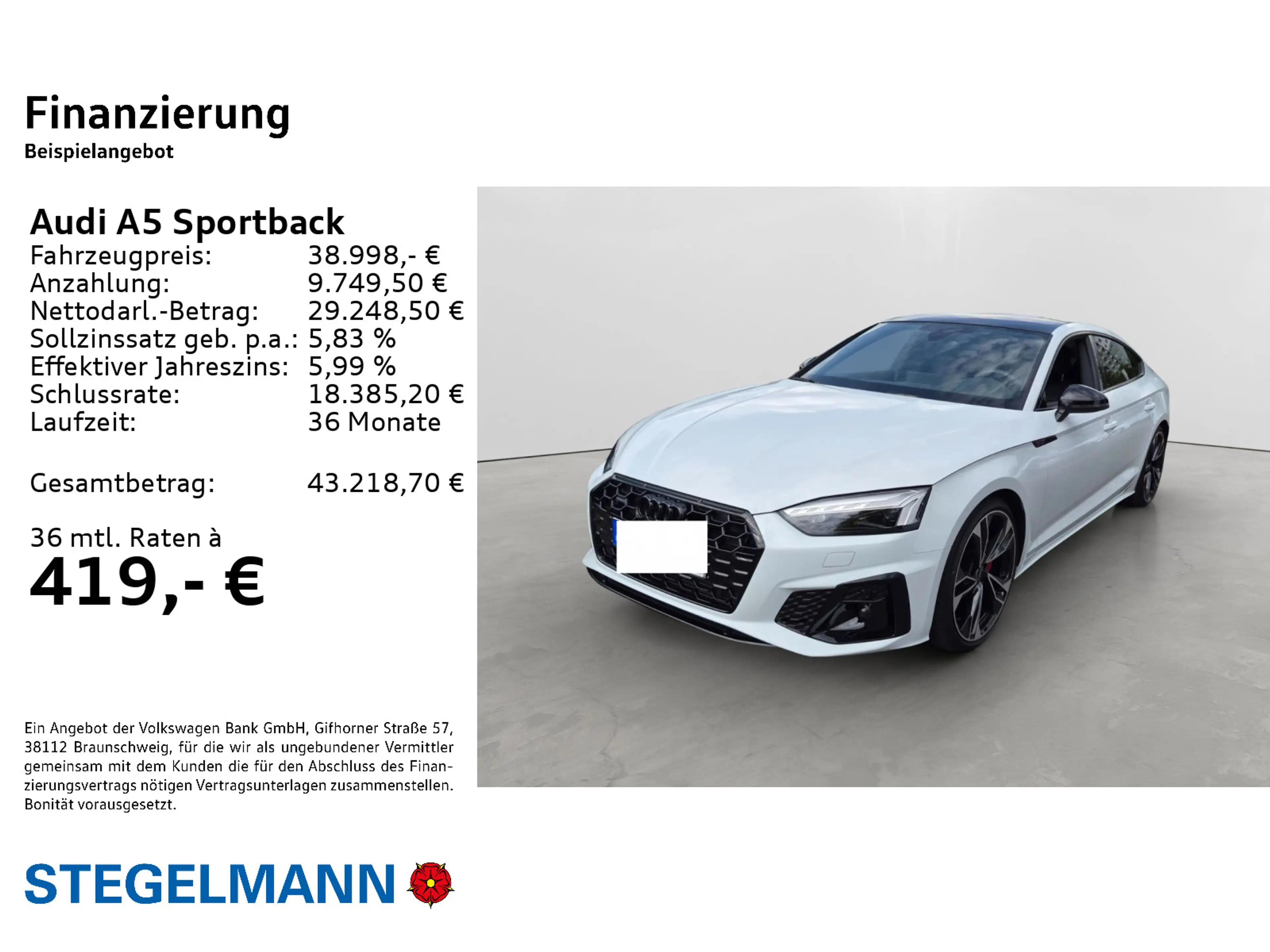 Audi A5 40 TFSI qu. S-Tronic S line*Pano*AH — photo 2
