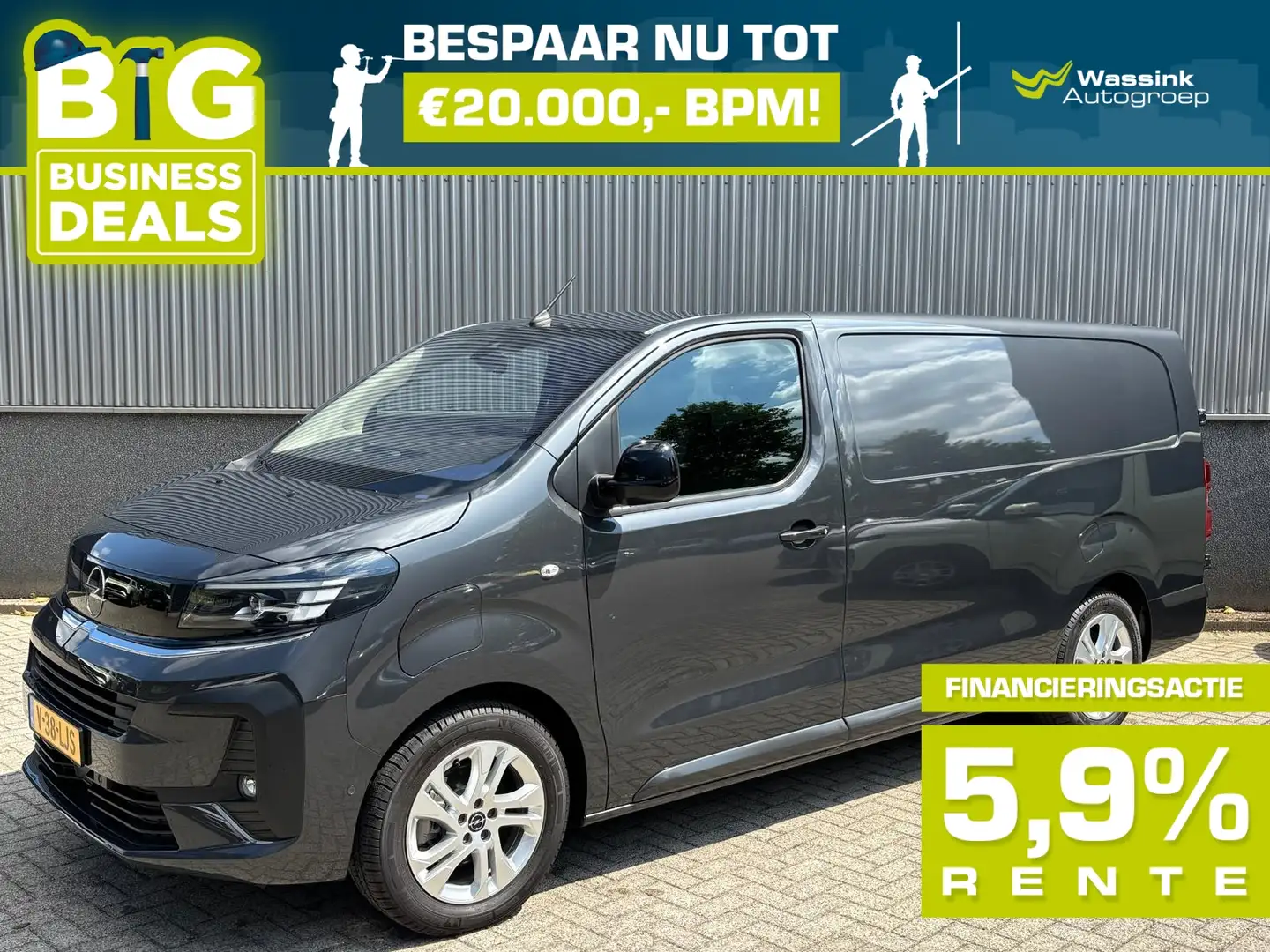 Opel Vivaro-e Electric EV 75 kWh 136pk L3 | Full LED | Exterieur Szary - 1