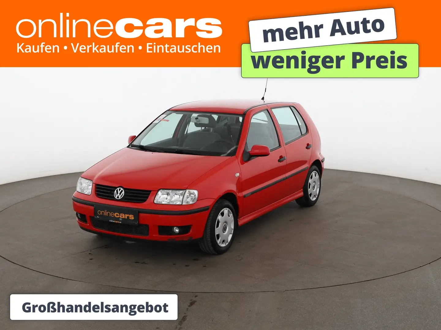 Volkswagen Polo 1.4 Aut KLIMA-ANLAGE RADIO Rot - 1