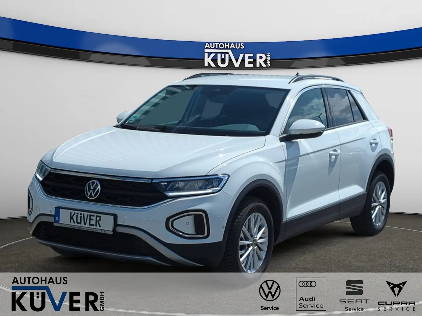 Volkswagen T-Roc Life 1,0 TSI ACC+Shzg+Einparkh+CarPlay+GJR Weiß - 1