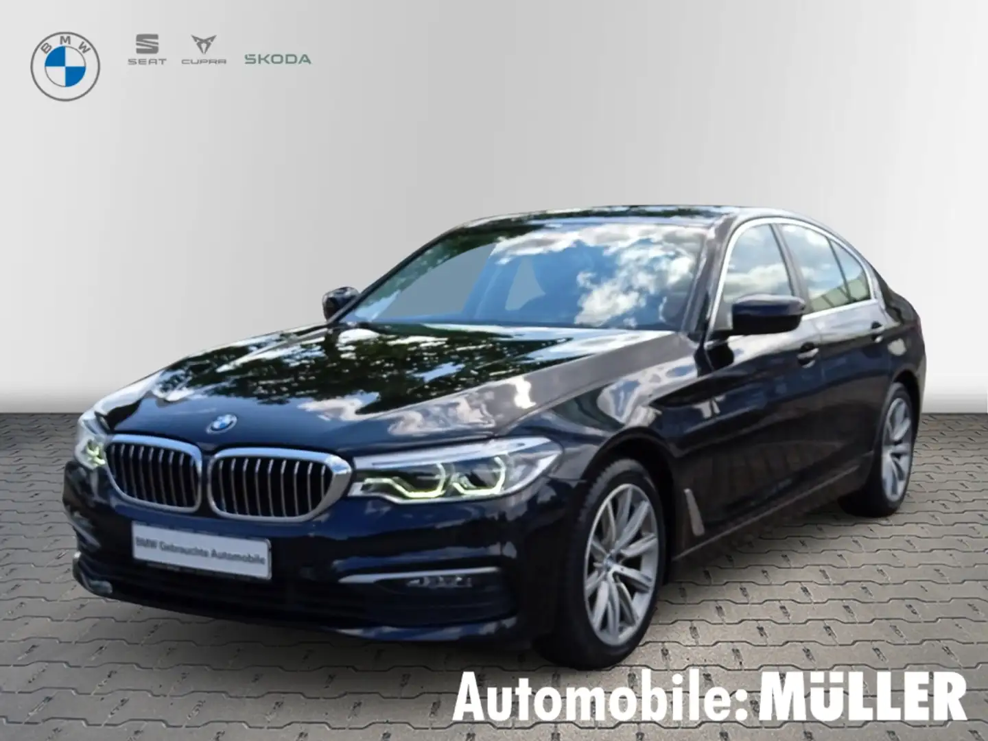 BMW 520 dxDrive Lim.+KEYLESS+KAMERA+HUD+ADPT.LED+GSD+ Schwarz - 1