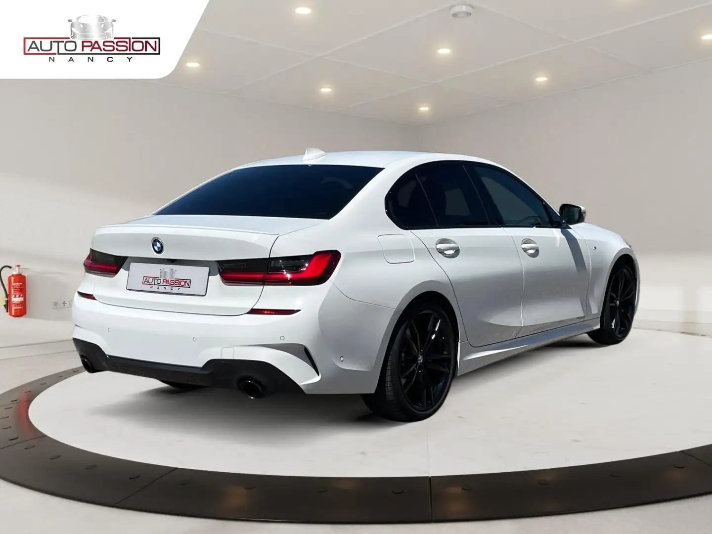 BMW 330 330d 265cv M-Sport BVA8 Toit Ouvrant Harman Kardon Weiß - 2