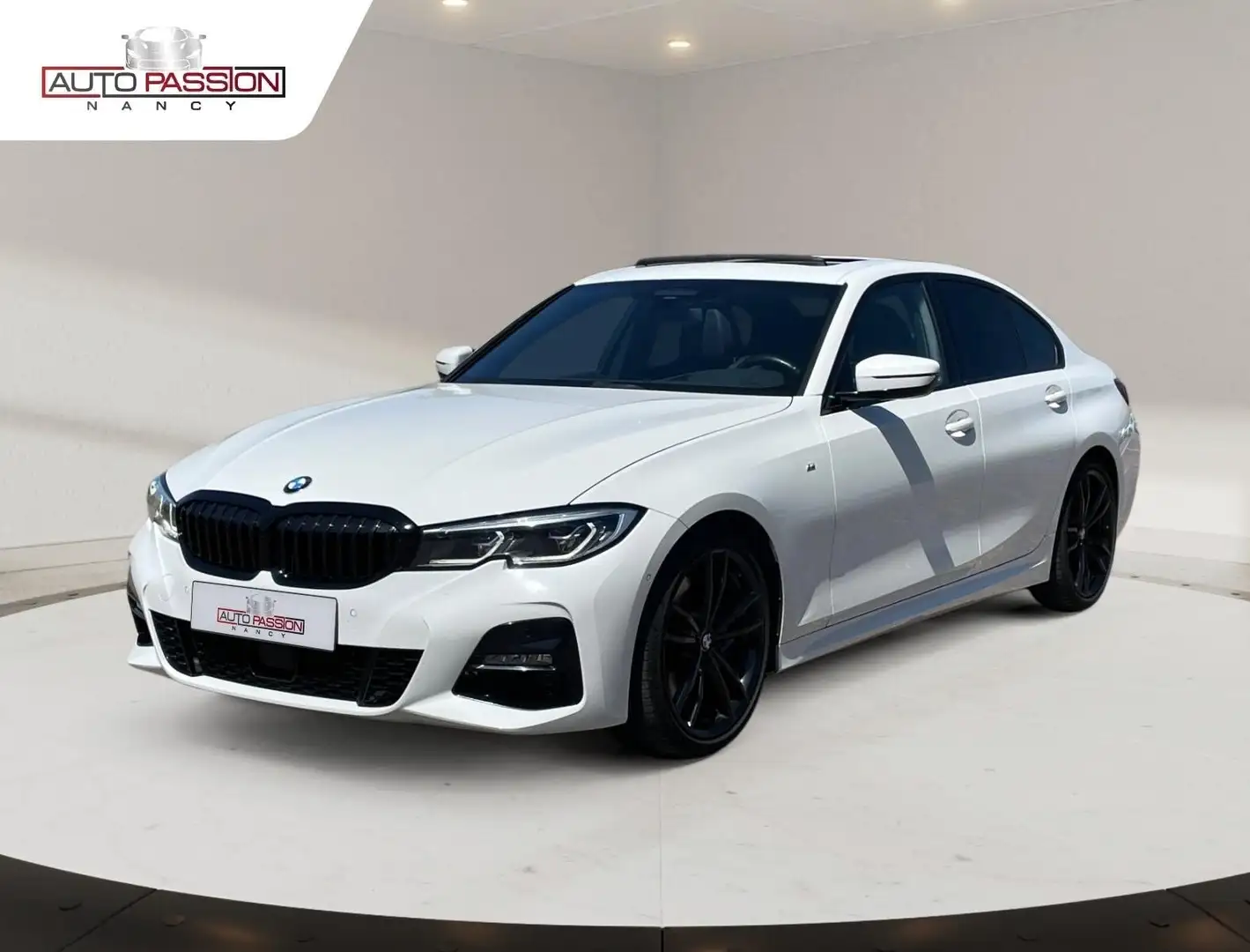 BMW 330 330d 265cv M-Sport BVA8 Toit Ouvrant Harman Kardon Weiß - 1