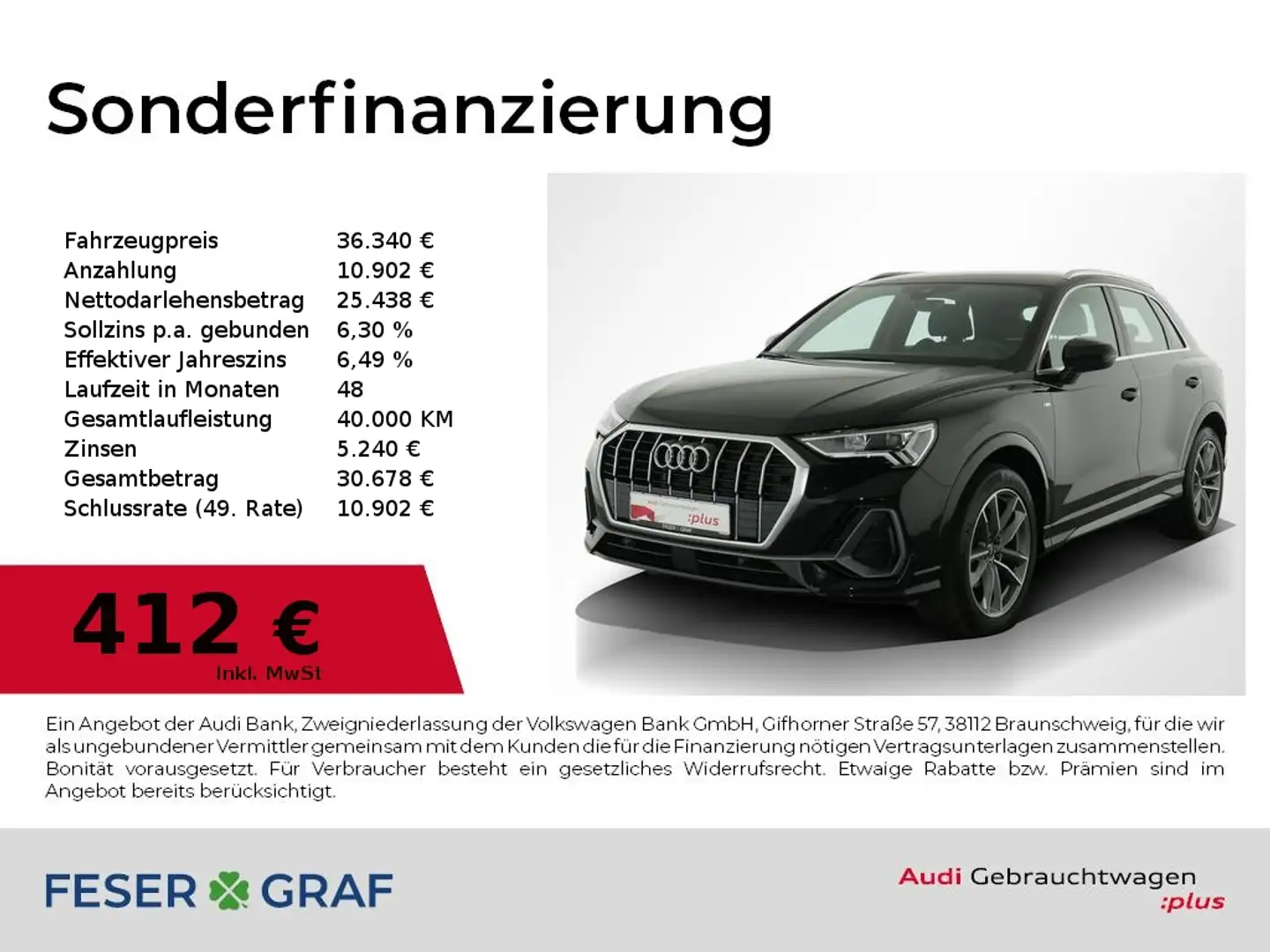 Audi Q3 35 TFSI S tronic S Line Int Navi,LED,Leder Nero - 1