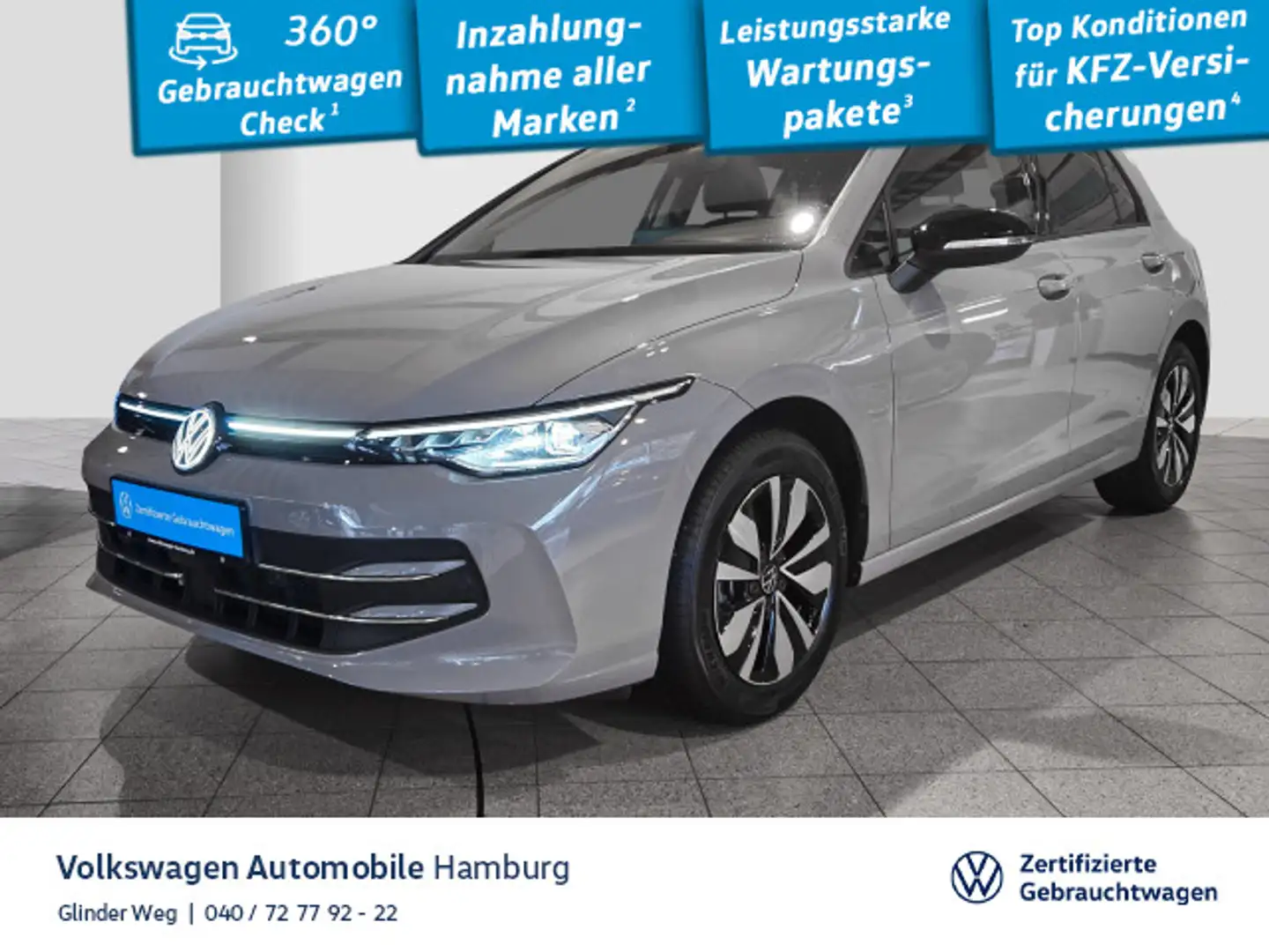 Volkswagen Golf 1.5 eTSI DSG AHK Ganzjahresreifen LED Grau - 1