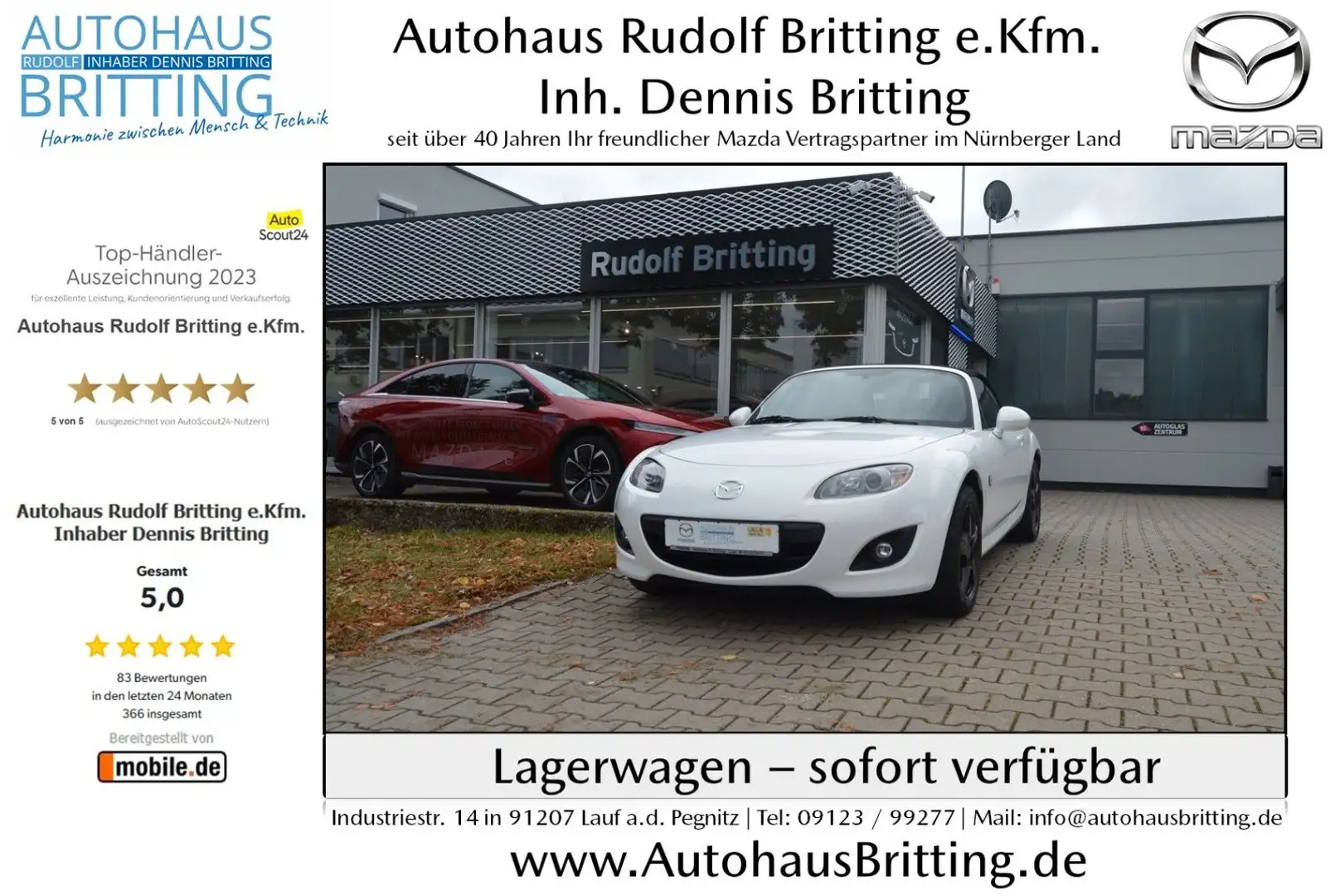 Mazda MX-5 1.8 126PS Center-Line Weiß - 1