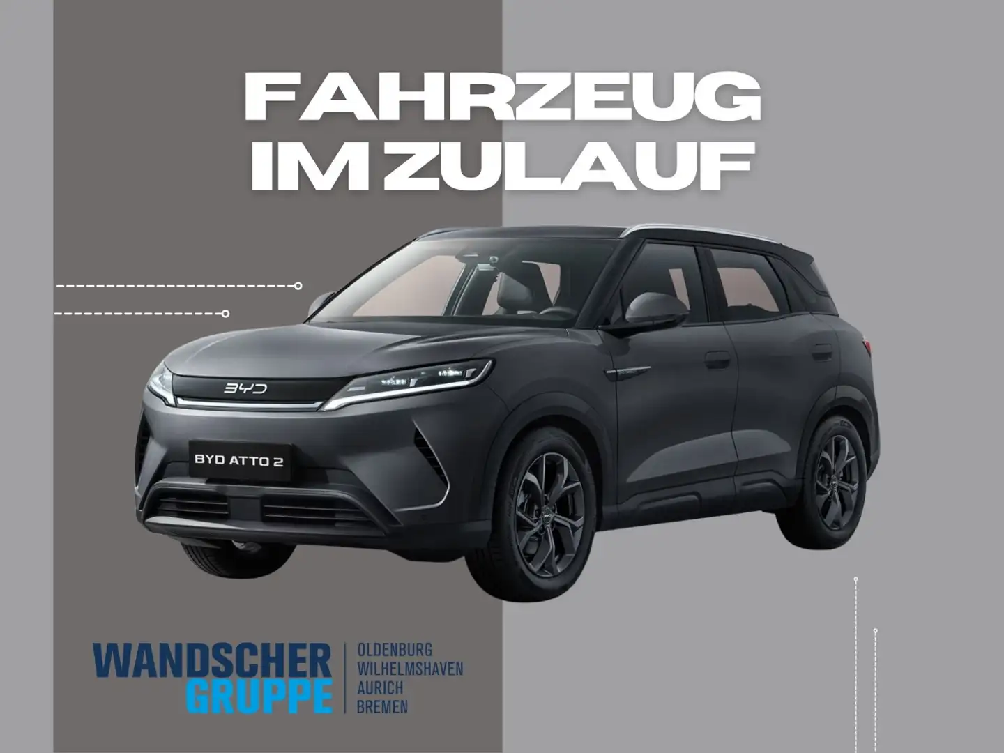 BYD Atto 2 45.1kWh Boost 360 Pano Wärmepumpe Navi LHZ Šedá - 1