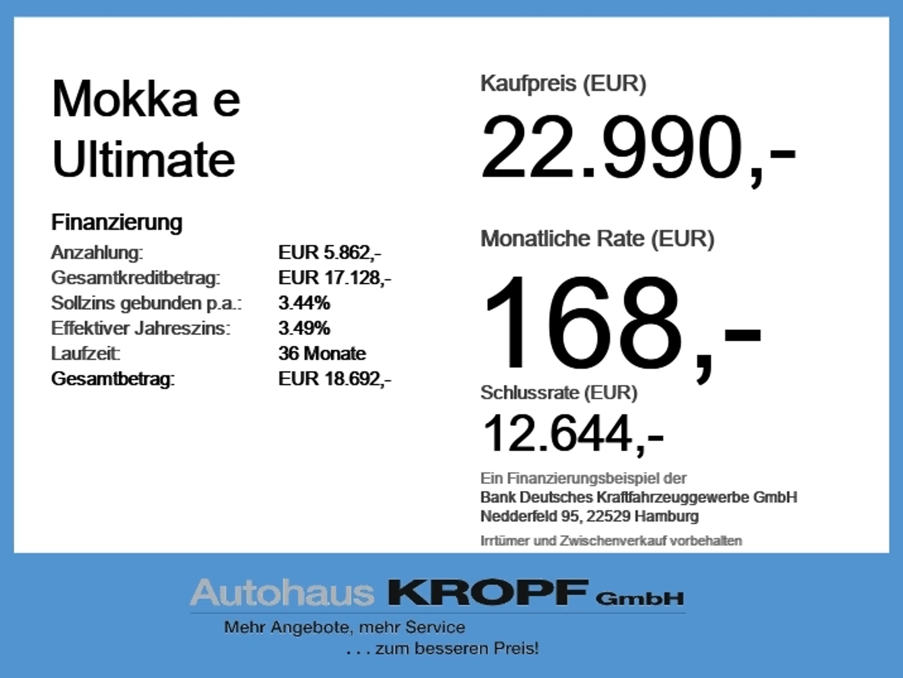 Opel Mokka-E Mokka e Ultimate Alcantara+LED+Navi+Kam.+KeyLess — photo 6