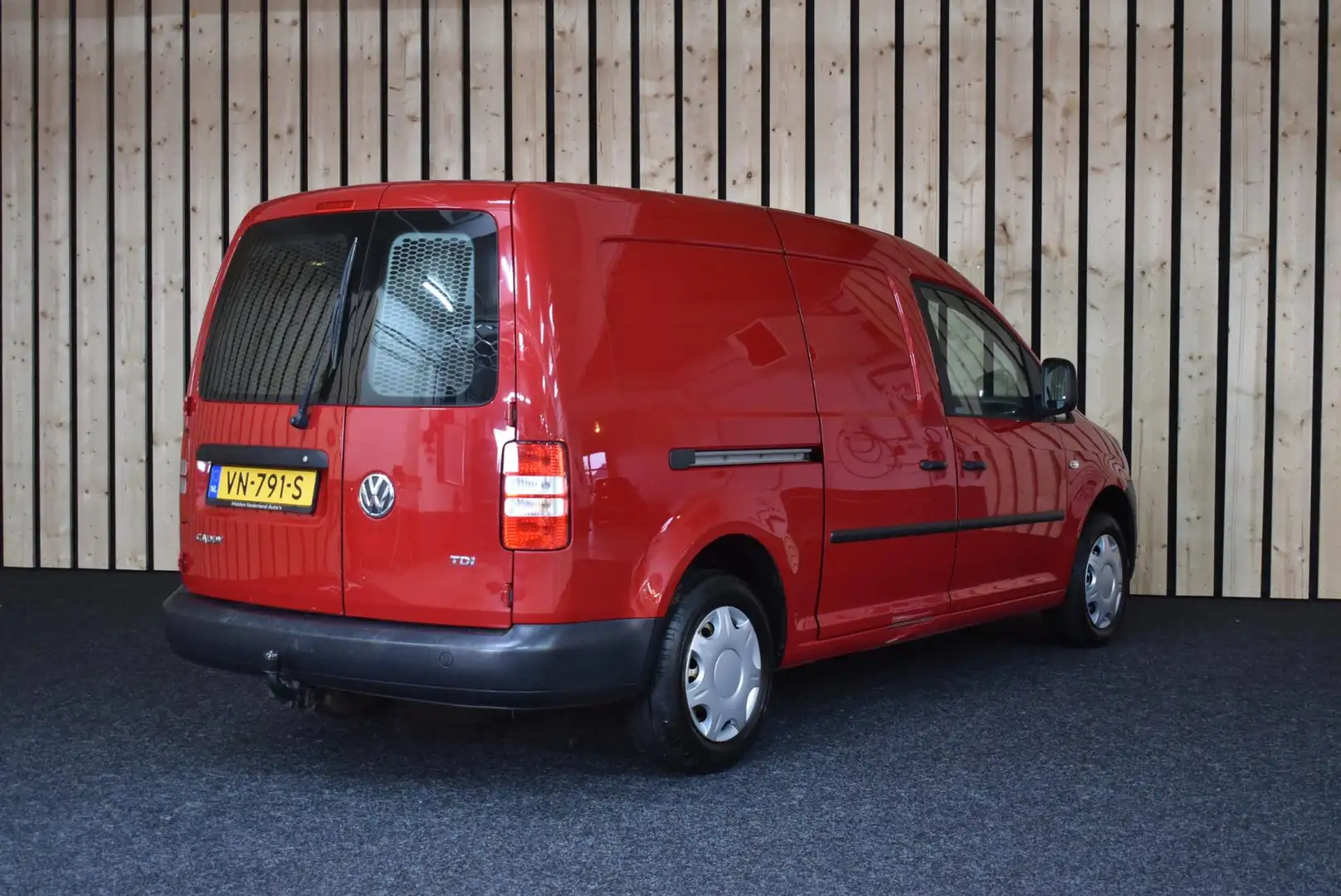 Volkswagen Caddy 1.6 TDI Maxi Airco Cruise Trekhaak Marge Export! A Rood - 2