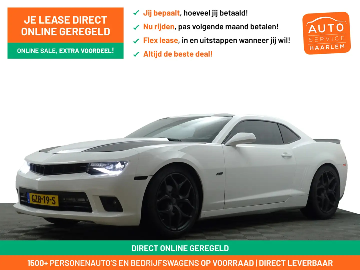 Chevrolet Camaro 3.6 V6 Aut- Custom Uitlaat, Xenon Led, Camera, Goe Blanc - 1