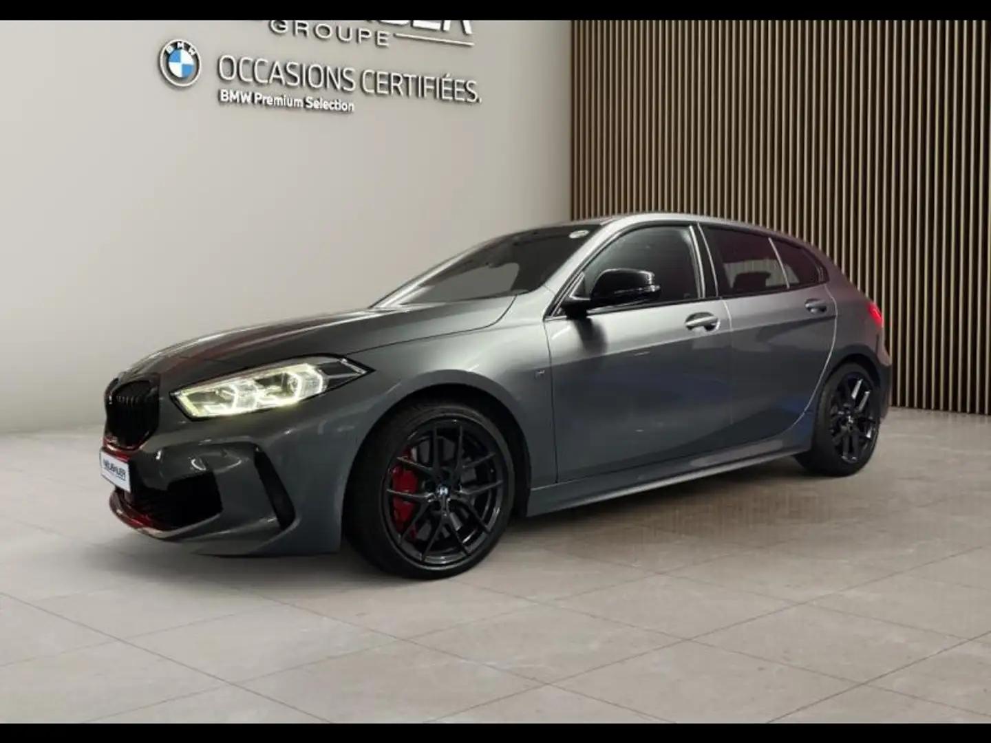 BMW 128 128tiA 265ch Gris - 1