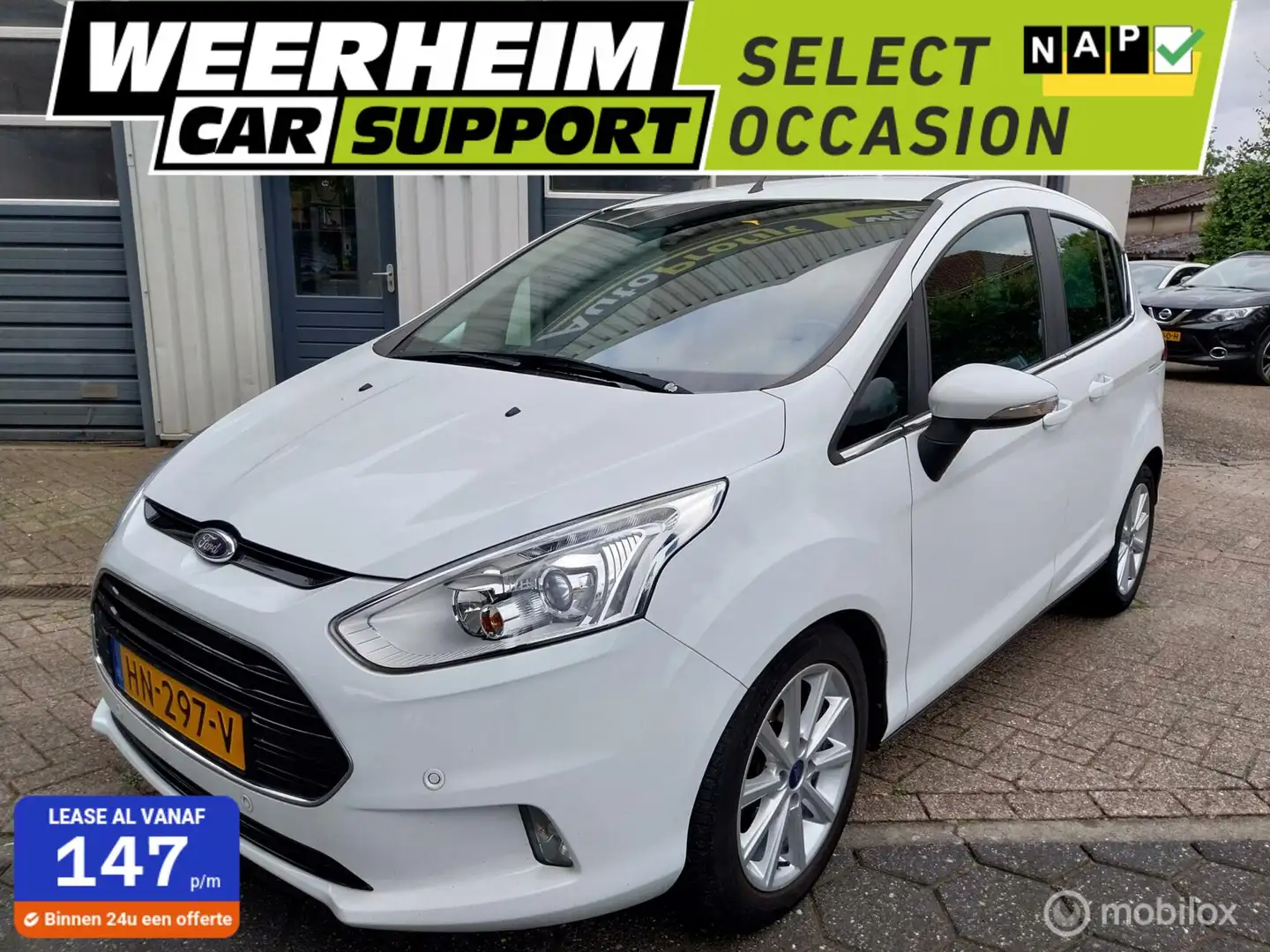 Ford B-Max 1.0 EcoBoost Titanium|Navi|AUR cam|Trekhaak Wit - 1