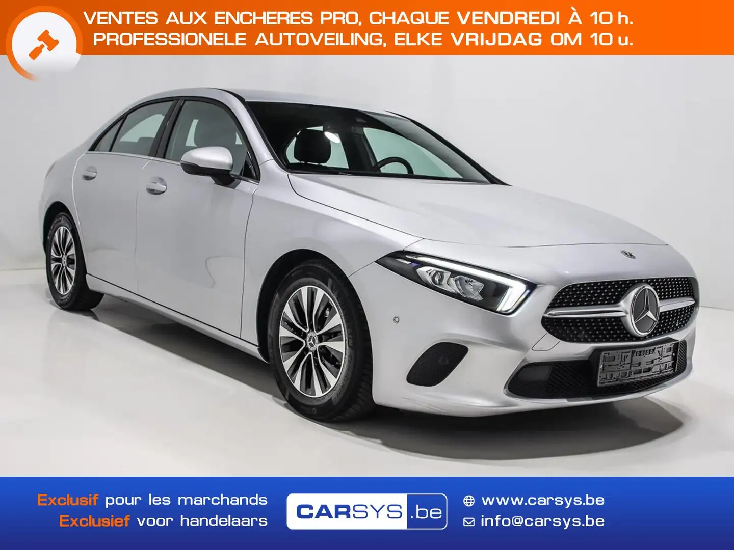 Mercedes-Benz 180 D LIMO - BVA SEMI CUIR - LED - WIDESCREEN - GPS... Argent - 1
