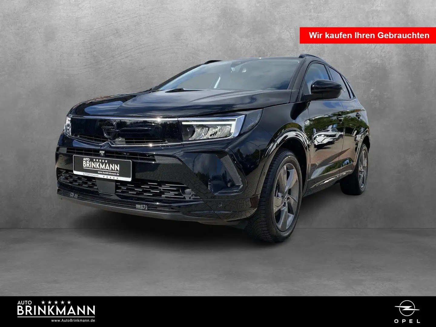 Opel Grandland Grandland1.2 T GS AT-8 LED/SHZ/DAB/360 GRAD Klima Zwart - 1