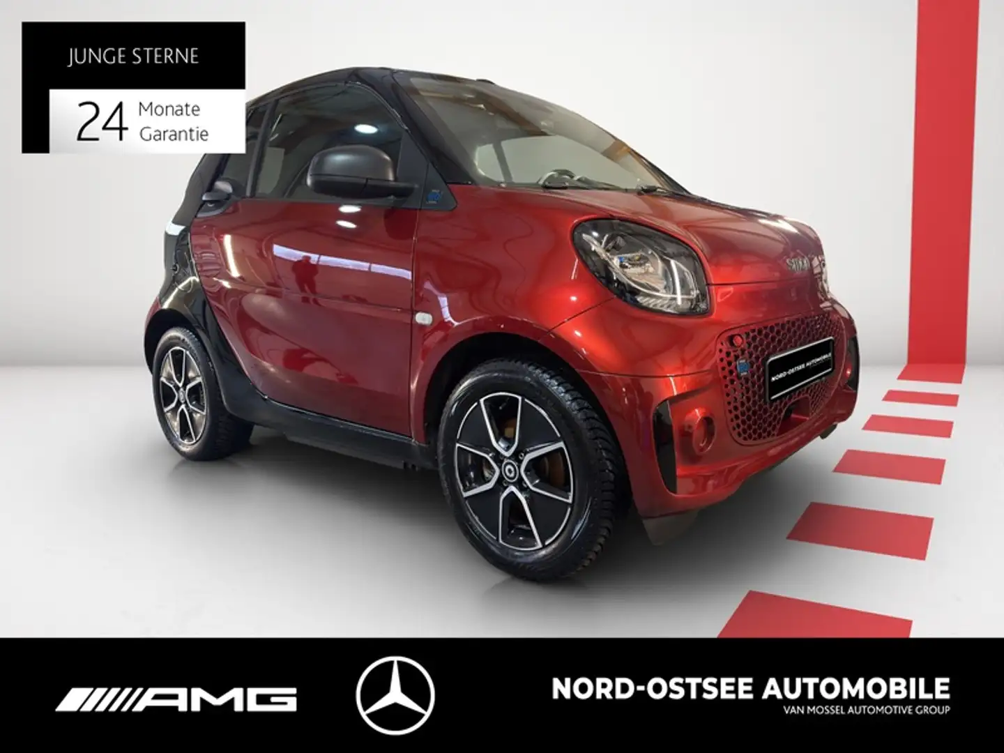 smart forTwo EQ  CABRIO PDC HI TEMPOMAT SITZHEIZUNG Rot - 2