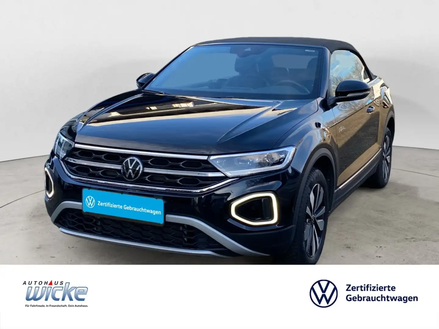 Volkswagen T-Roc Cabriolet 1.5 TSI DSG Goal NAVI KLIMA LED LM Noir - 1