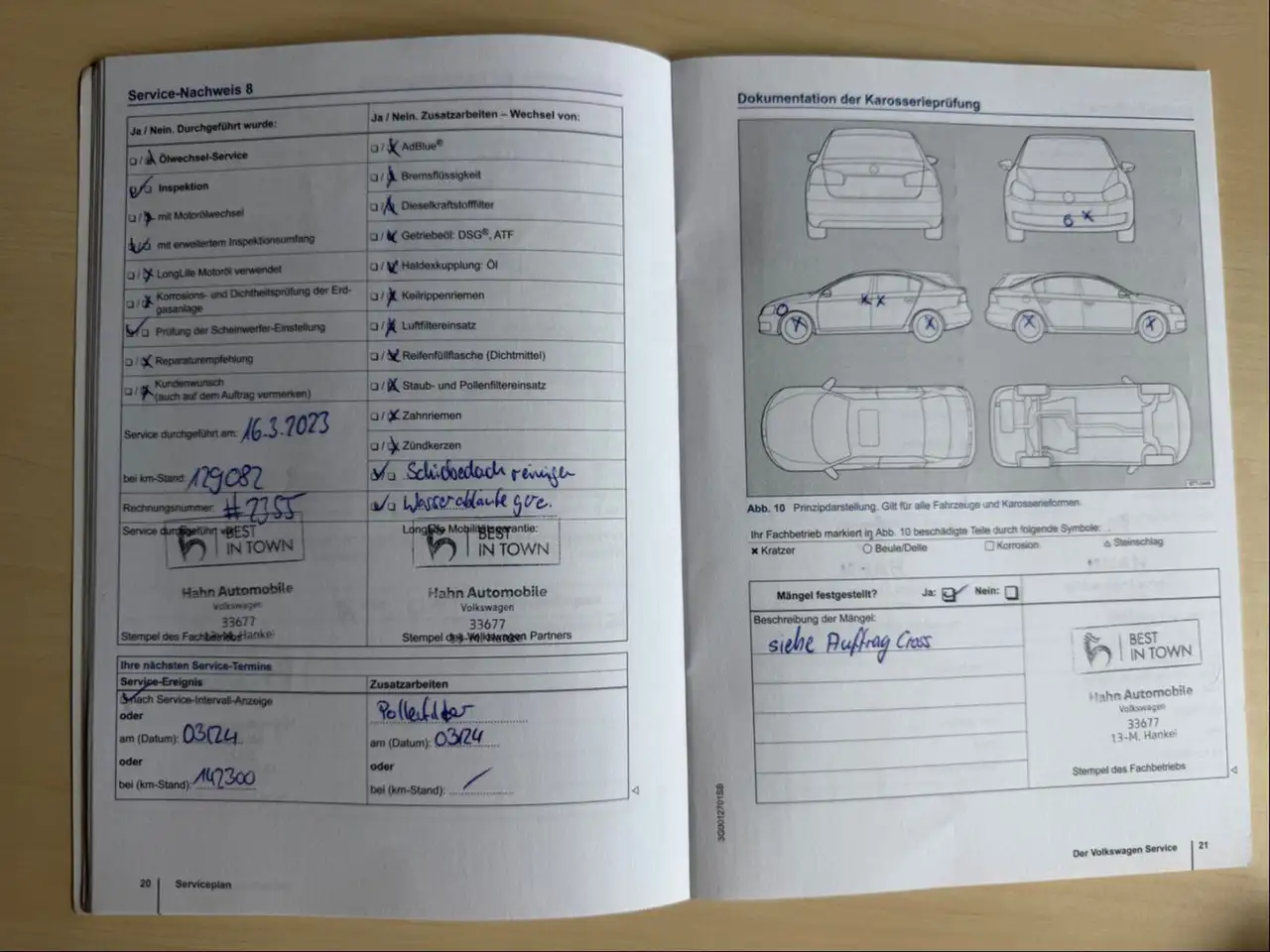 VOLKSWAGEN PASSAT 2.0 TDI 190ch HIGHLINE BVA Sièges chauffants Toit pano Caméra de recul Attelage Historique présent