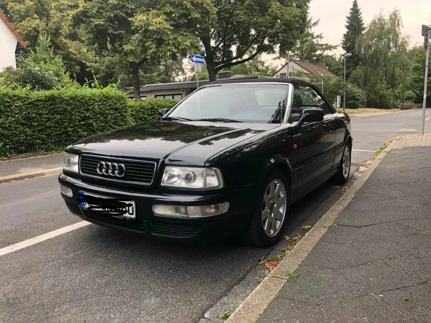 Audi 80 Cabrio erst 99 Tkm Liebhaberfahrzeug Schwarz - 1
