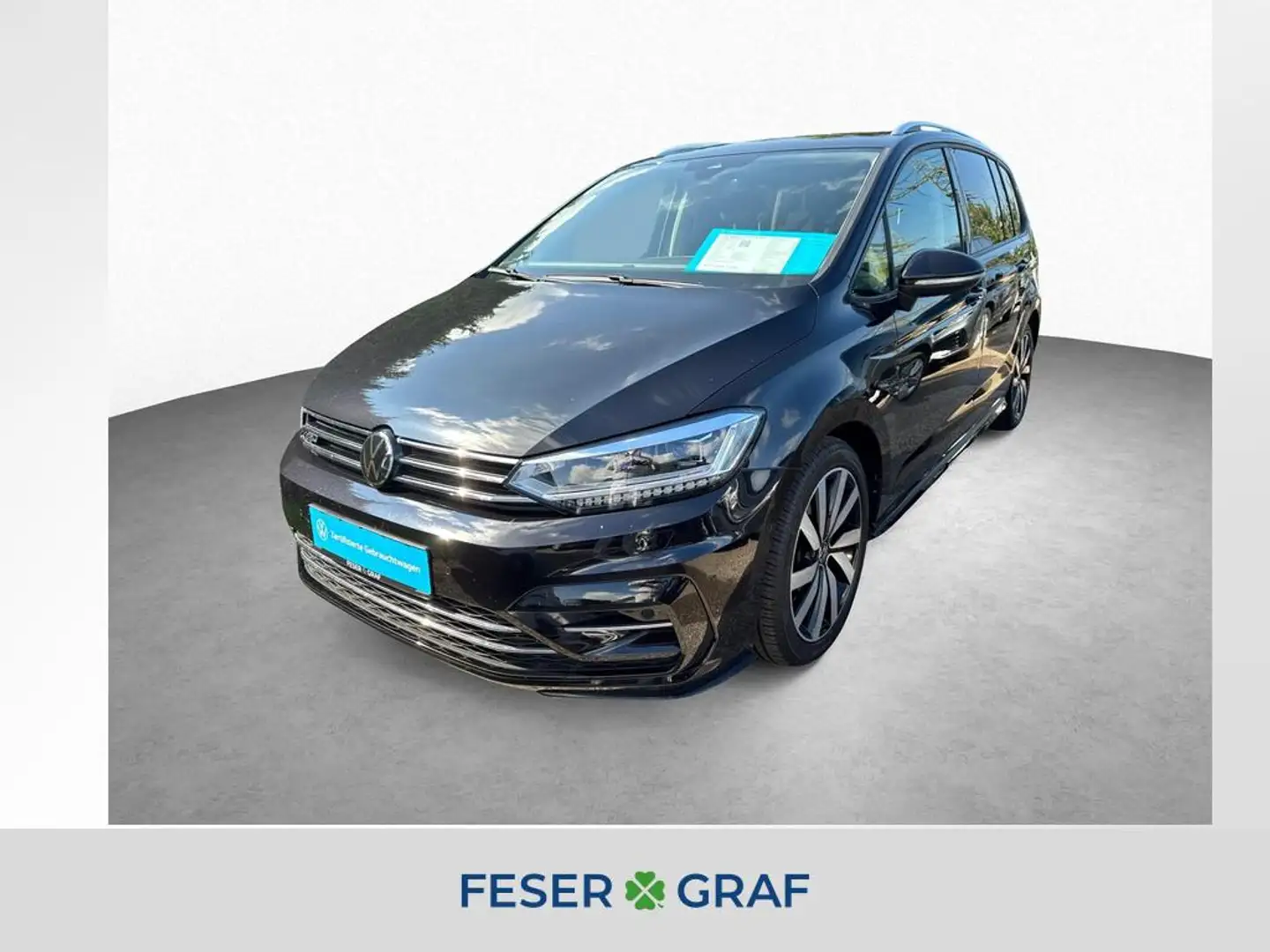 Volkswagen Touran 1.5 TSI DSG R-LINE KAM NAVI LED Schwarz - 1