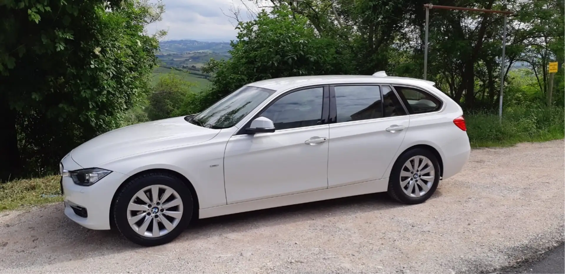 BMW 316 Serie 3 F31 2012 Touring 316d Touring Modern Bianco - 2