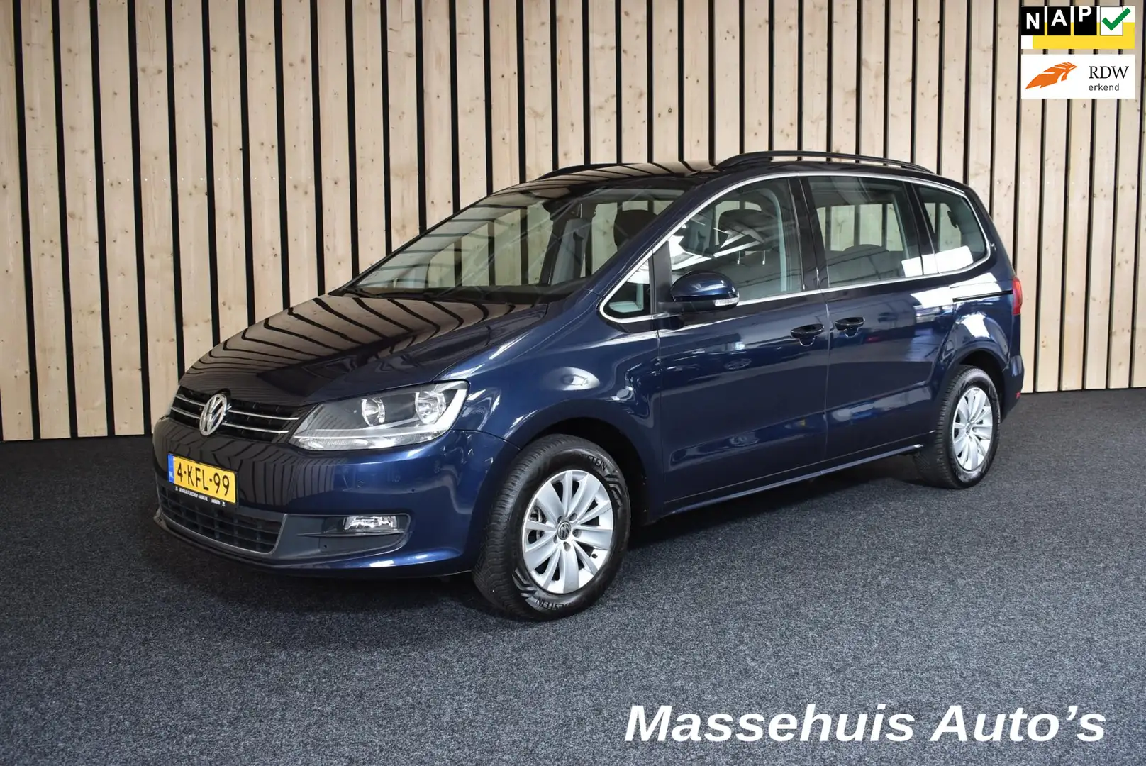 Volkswagen Sharan 1.4 TSI Comfortline 7pers. Trekhaak 1800kg Cruise Modrá - 1