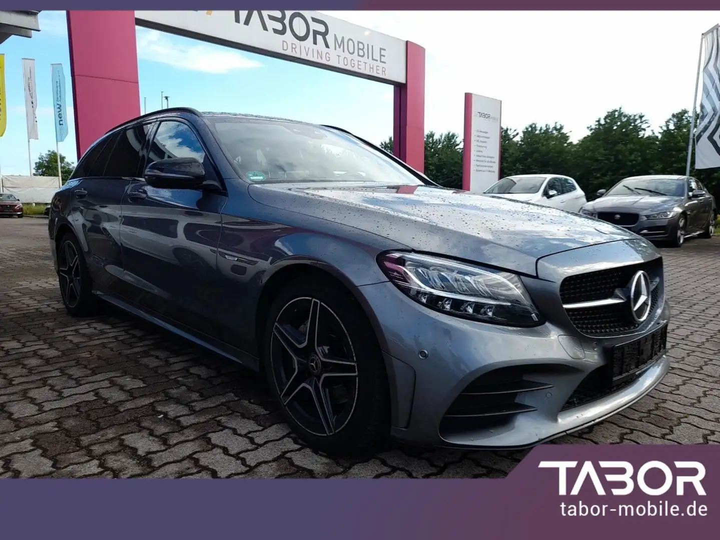 Mercedes-Benz C 220 C 220 d T Aut. Night Edition Widescr. AHK ParkAs Grijs - 2