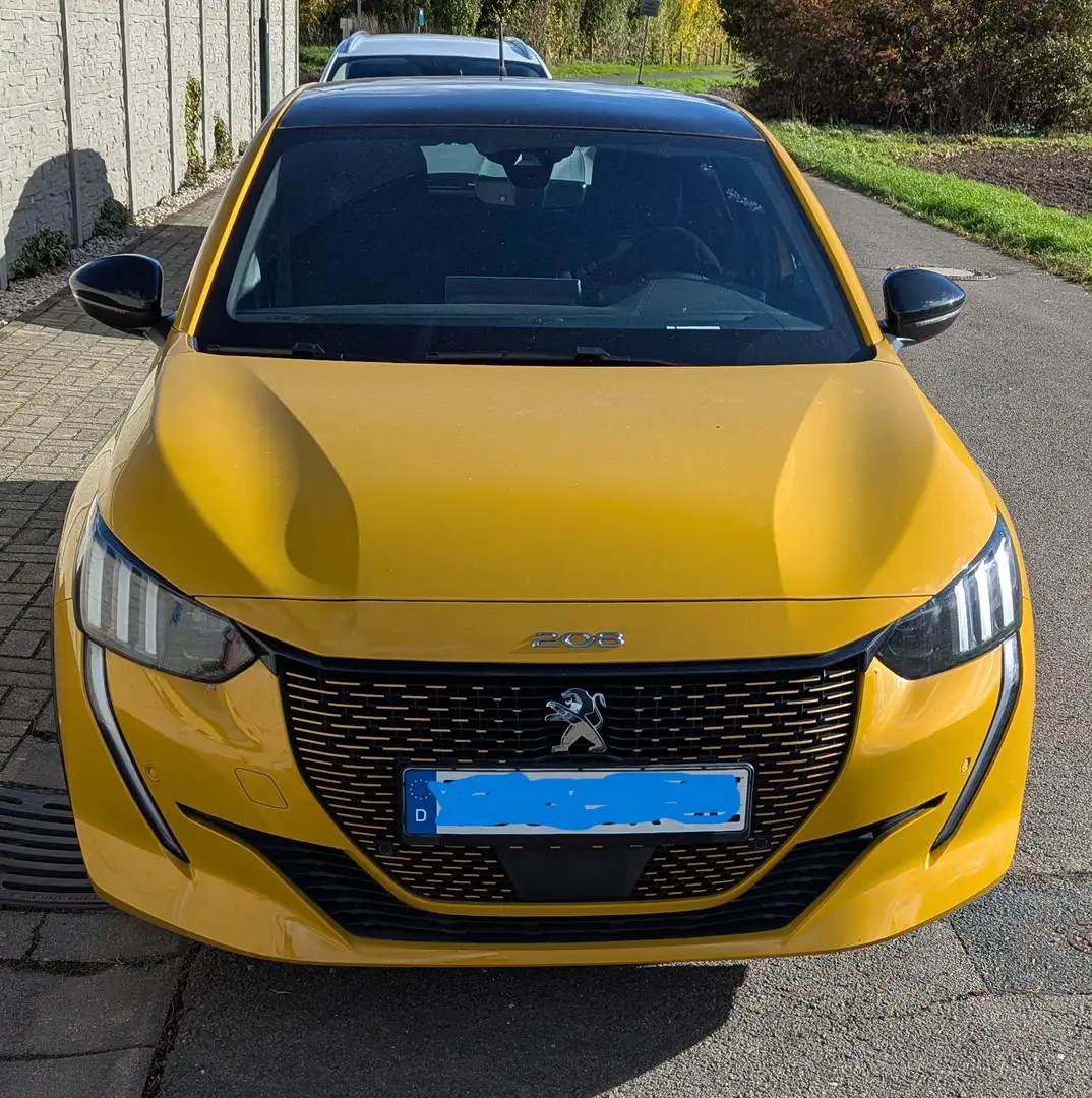 Peugeot e-208 208 Elektromotor 136 GT Pack Gelb - 1