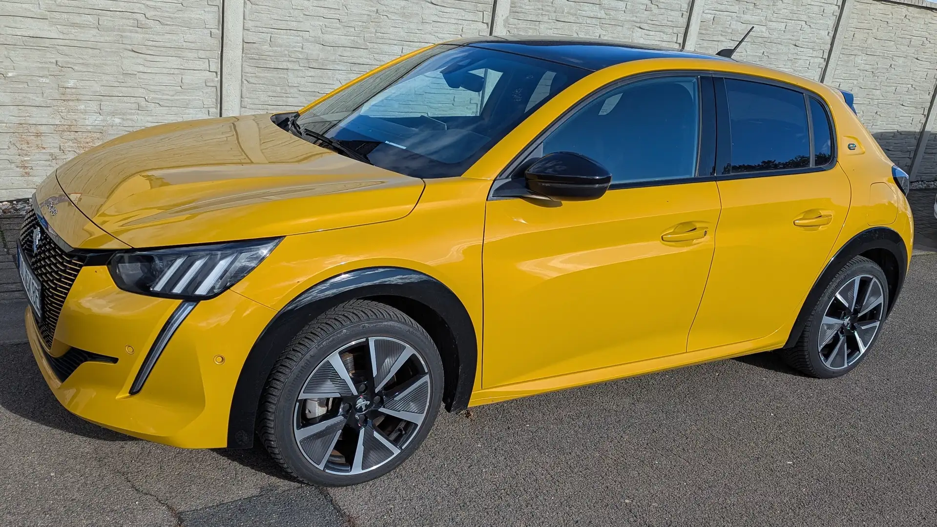 Peugeot e-208 208 Elektromotor 136 GT Pack Gelb - 2