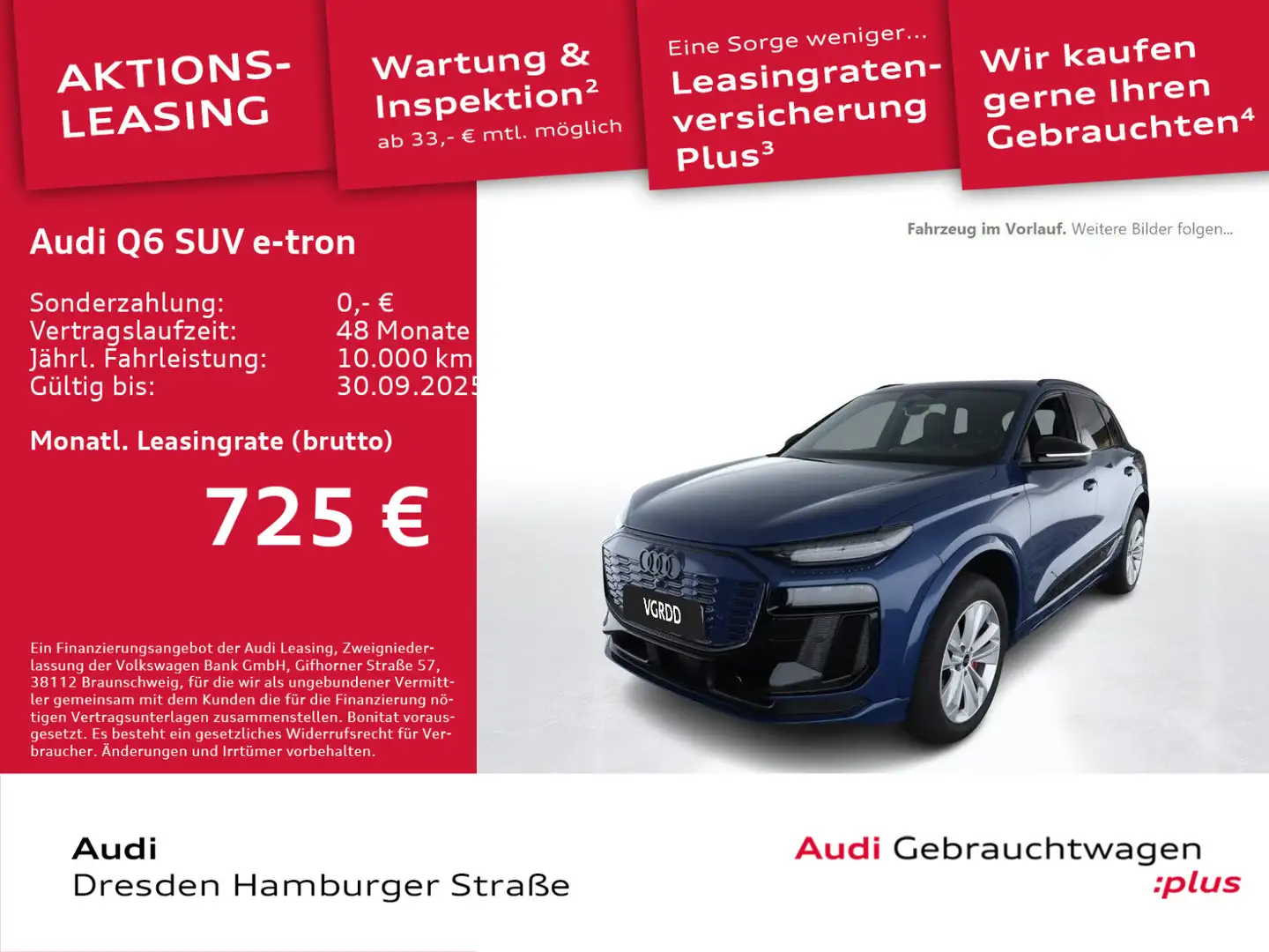 Audi Q6 Q6 e-tron quattro edition one blue S line Leder Bleu - 1