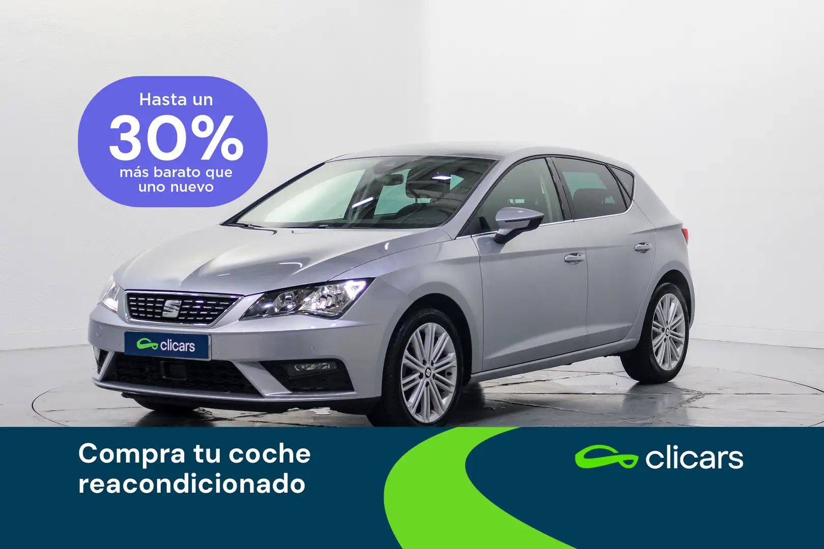 SEAT Leon 1.5 TGI GNC S&S Xcellence DSG7 130 Stříbrná - 1