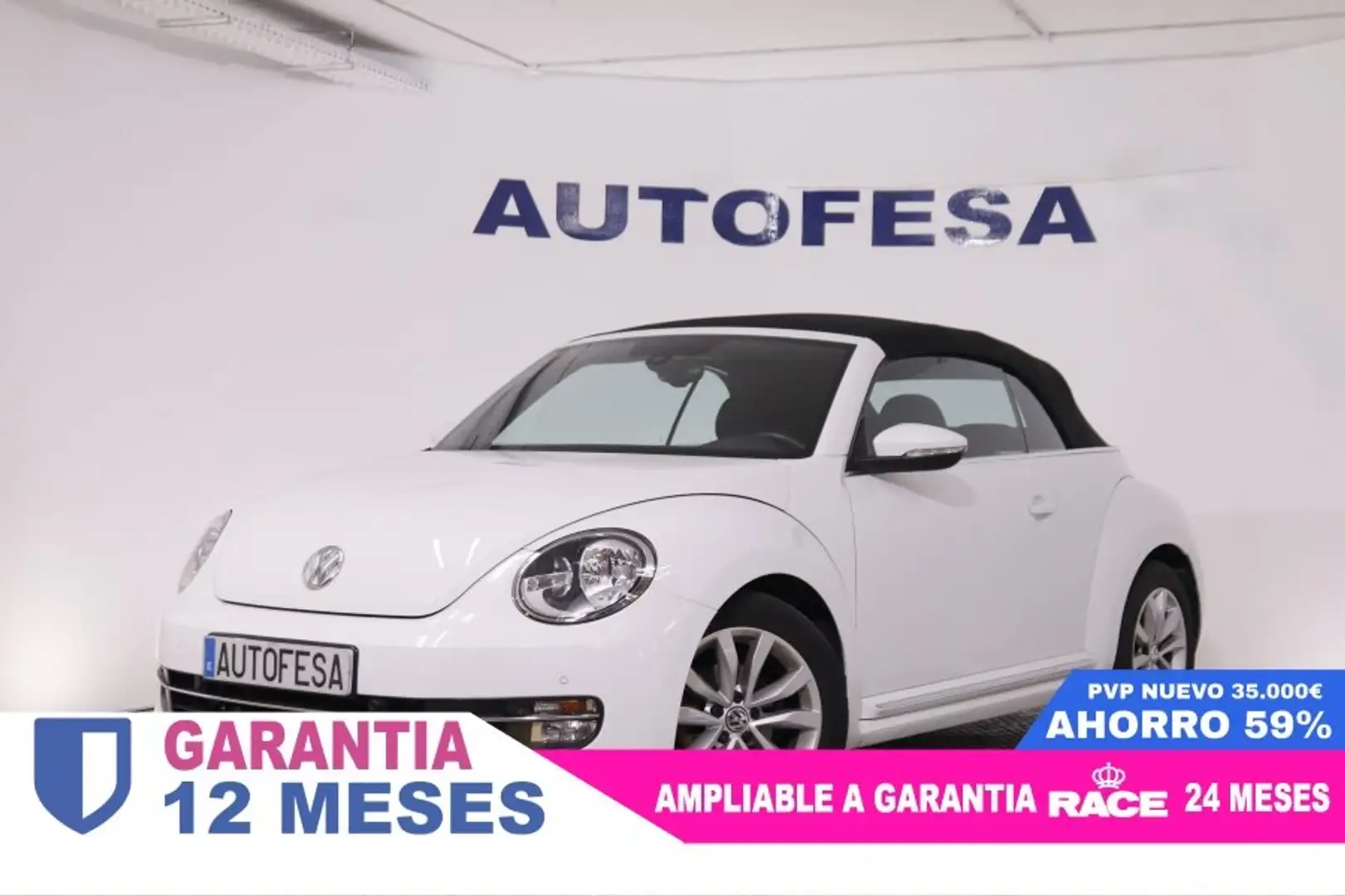 Volkswagen Beetle NEW CABRIO 2.0 TDI 110CV 2P # PARKTRONIC Blanco - 2