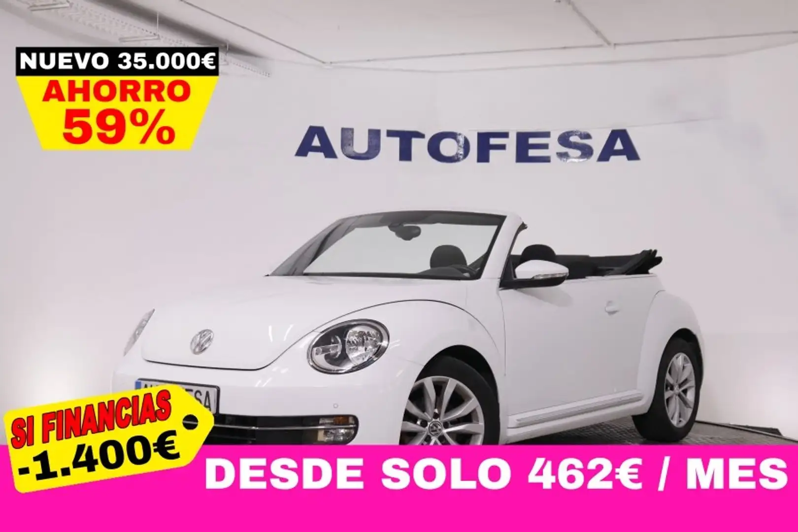 Volkswagen Beetle NEW CABRIO 2.0 TDI 110CV 2P # PARKTRONIC Blanco - 1