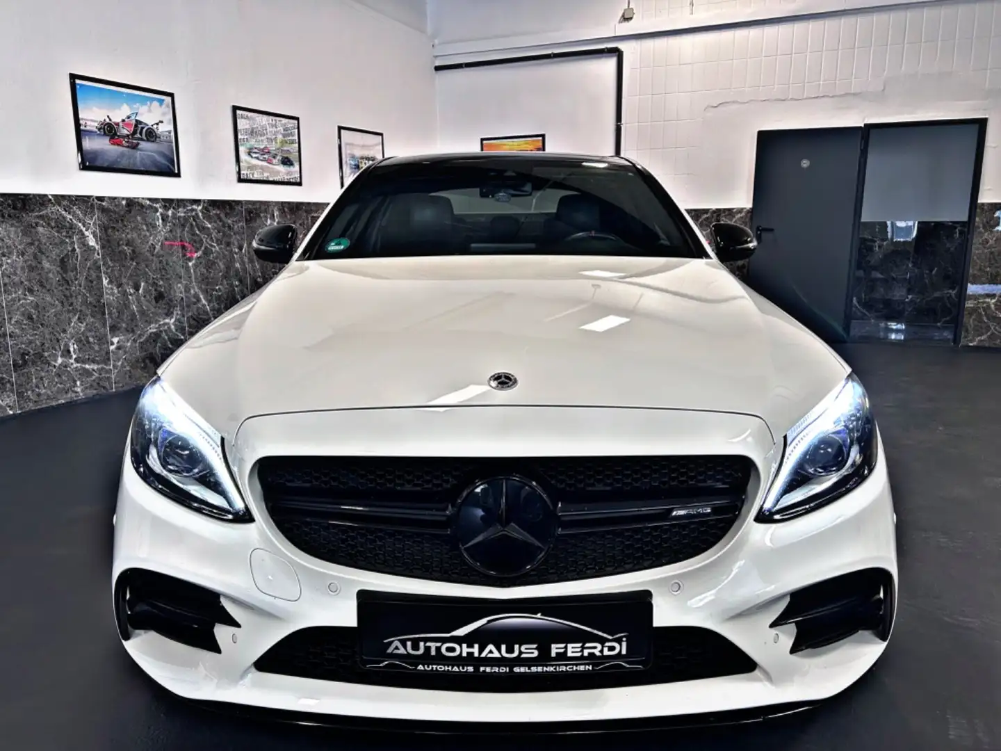 Mercedes-Benz C 43 AMG 4Matic Limo Pano Multibeam Performance Blanc - 2